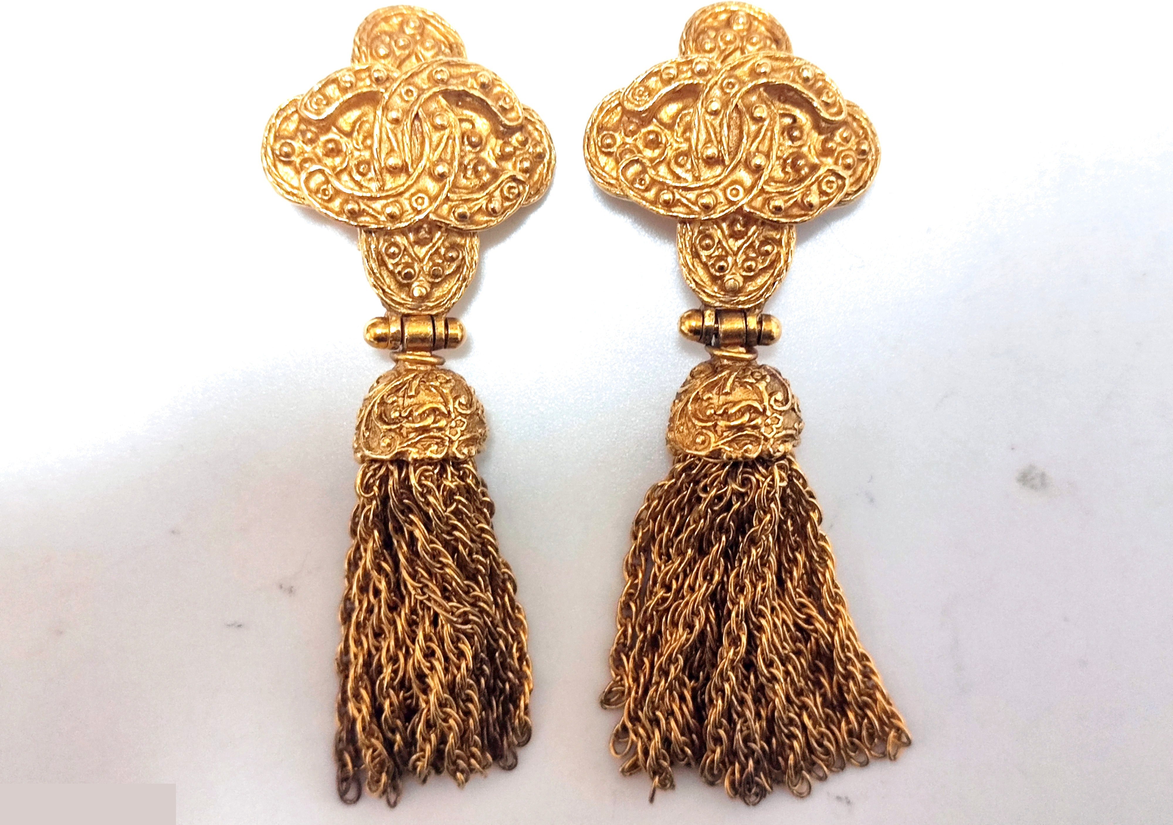 Cocomark Cross Fringe Swing Earrings 94A — view 3