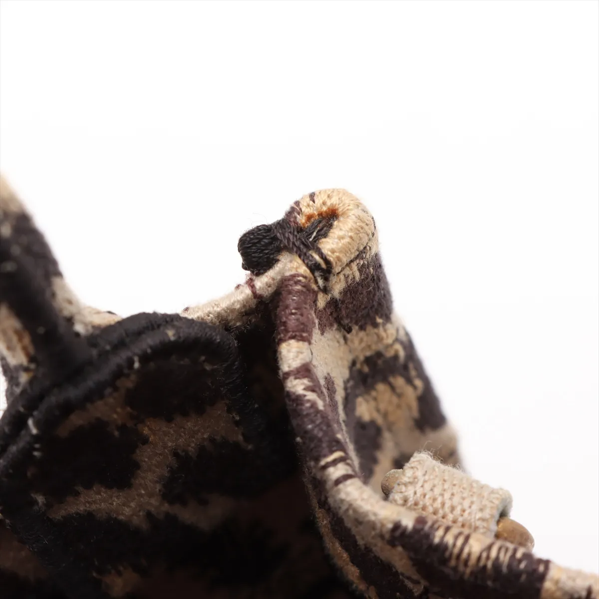 Vertical Book Tote Canvas 2-Way Handbag Leopard Print — view 12