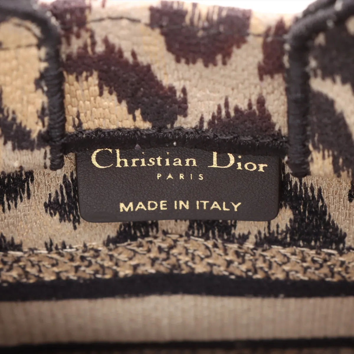 Vertical Book Tote Canvas 2-Way Handbag Leopard Print — view 9