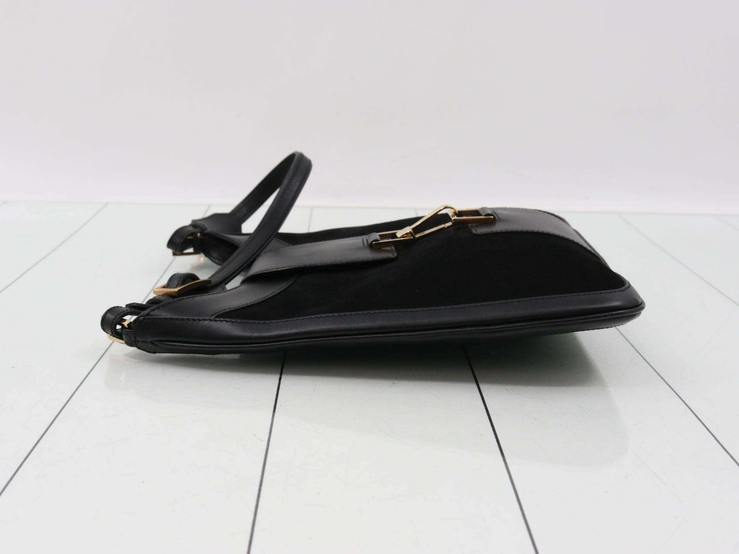 Suede combination Jackie one-shoulder bag — view 4