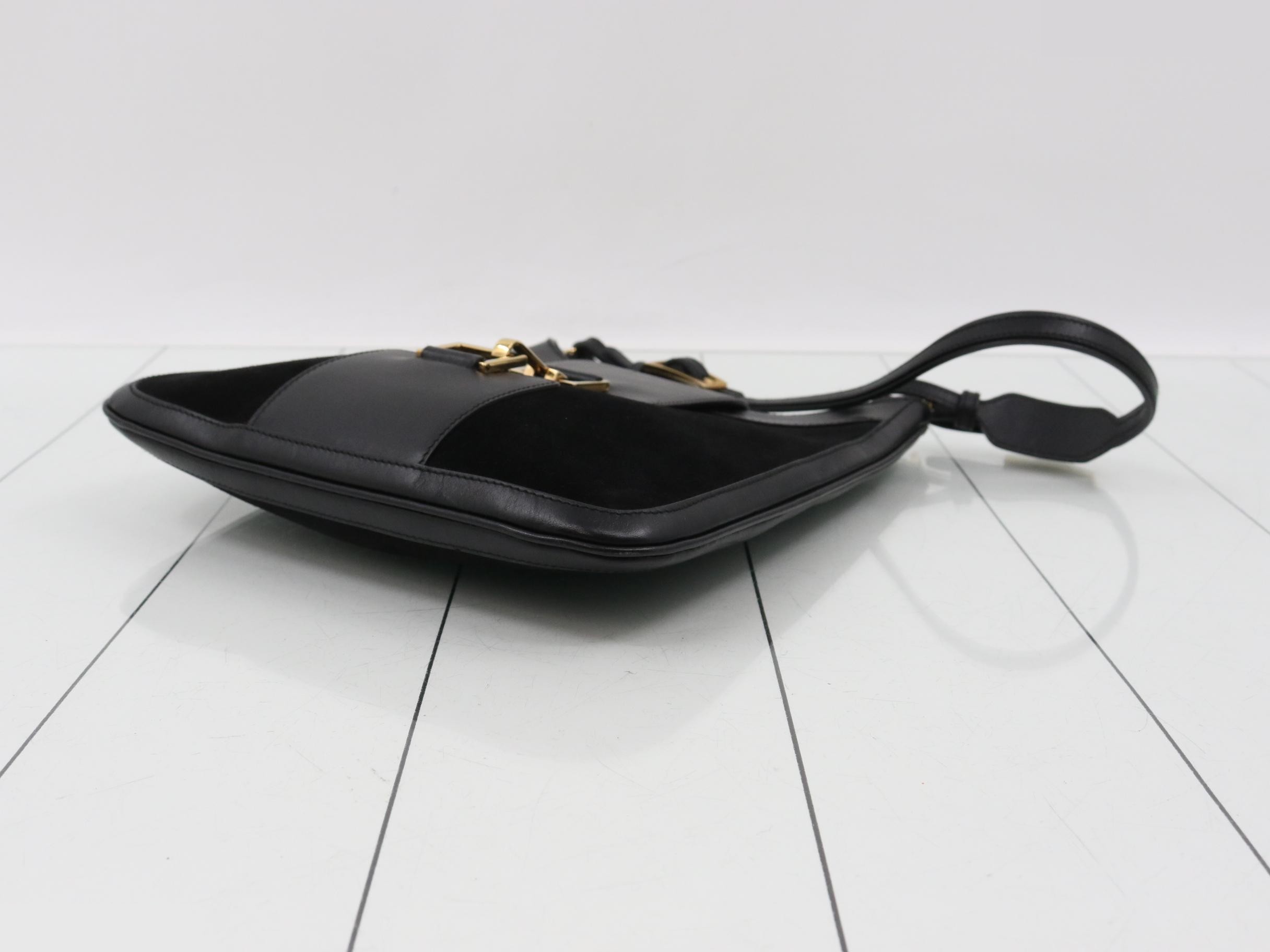 Suede combination Jackie one-shoulder bag — view 6