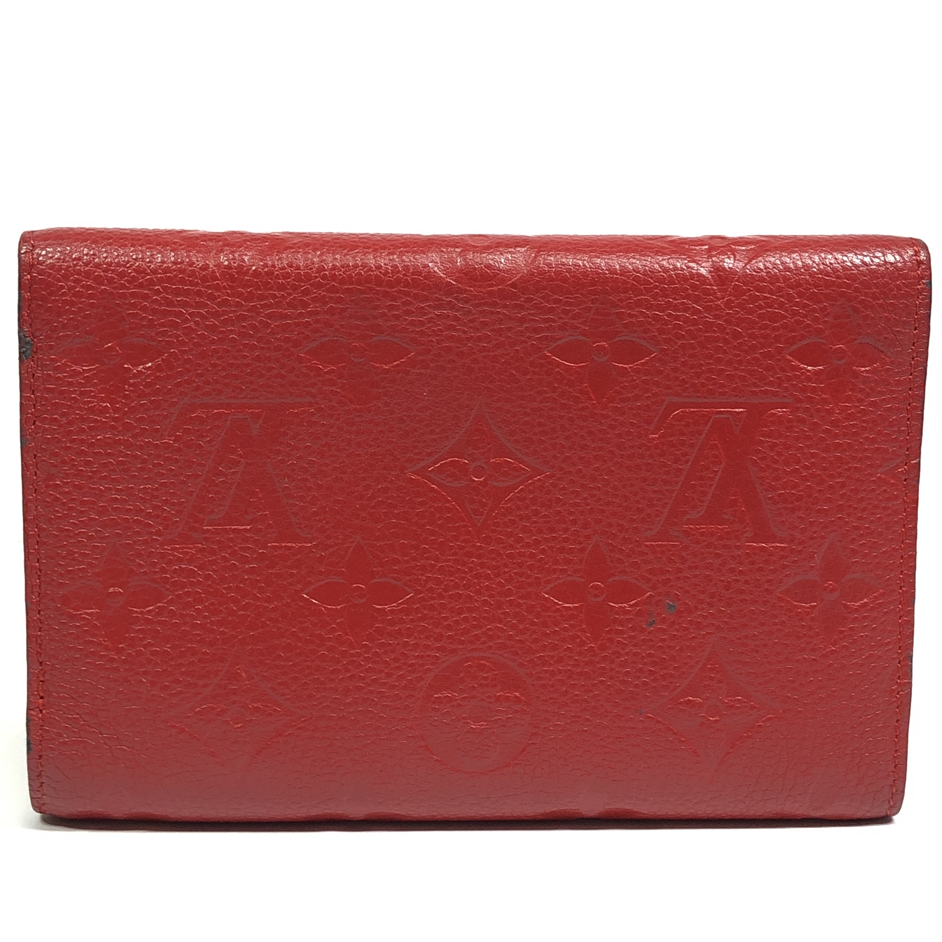 Monogram Empreinte Portefeuille Curieuse Compact Tri-fold Wallet M60735 Cerise Compact Wallet SP0145 with Coin Pocket — view 2