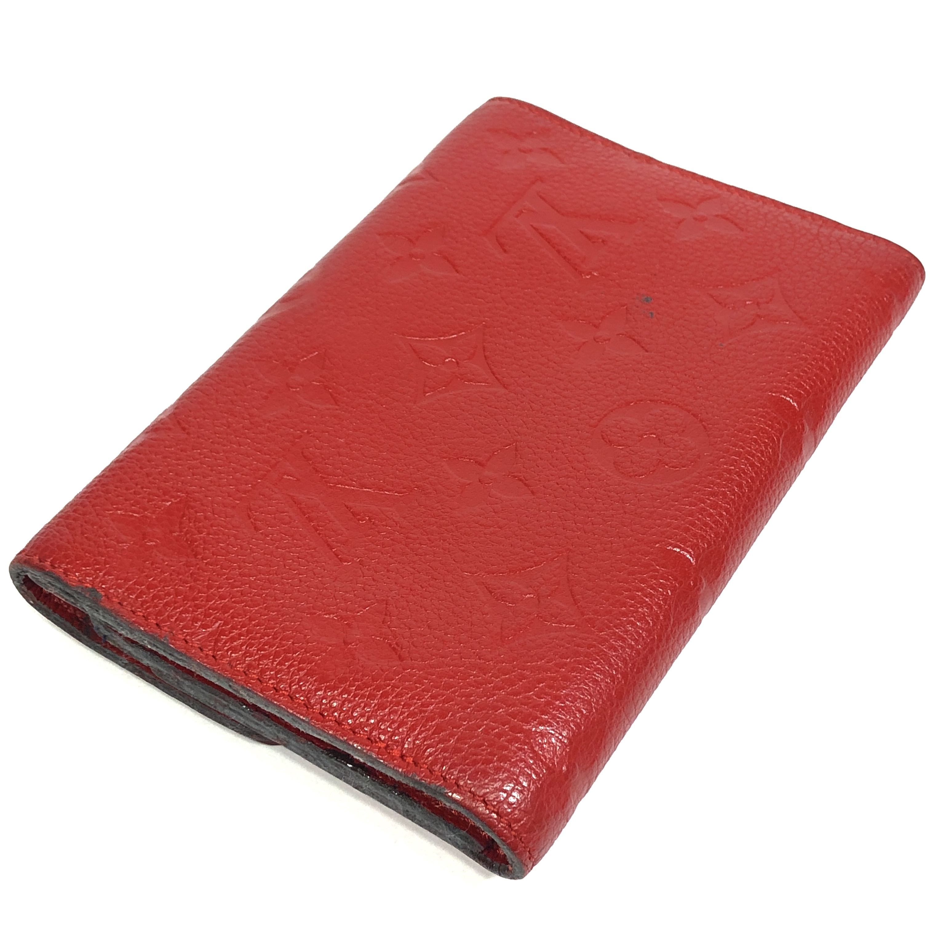 Monogram Empreinte Portefeuille Curieuse Compact Tri-fold Wallet M60735 Cerise Compact Wallet SP0145 with Coin Pocket — view 6