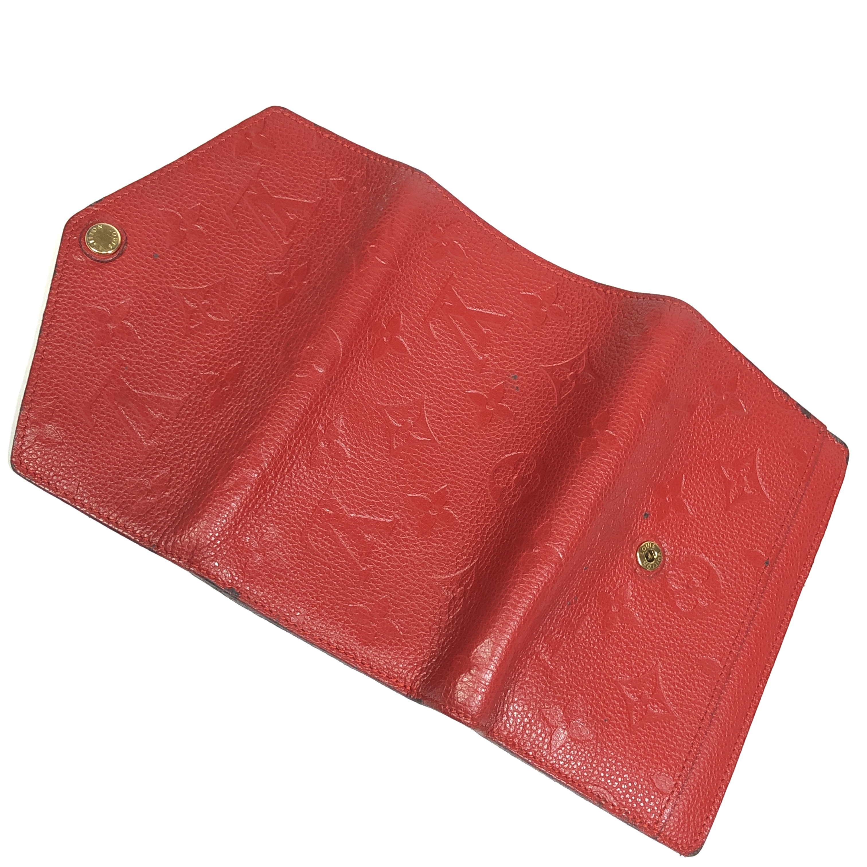 Monogram Empreinte Portefeuille Curieuse Compact Tri-fold Wallet M60735 Cerise Compact Wallet SP0145 with Coin Pocket — view 7