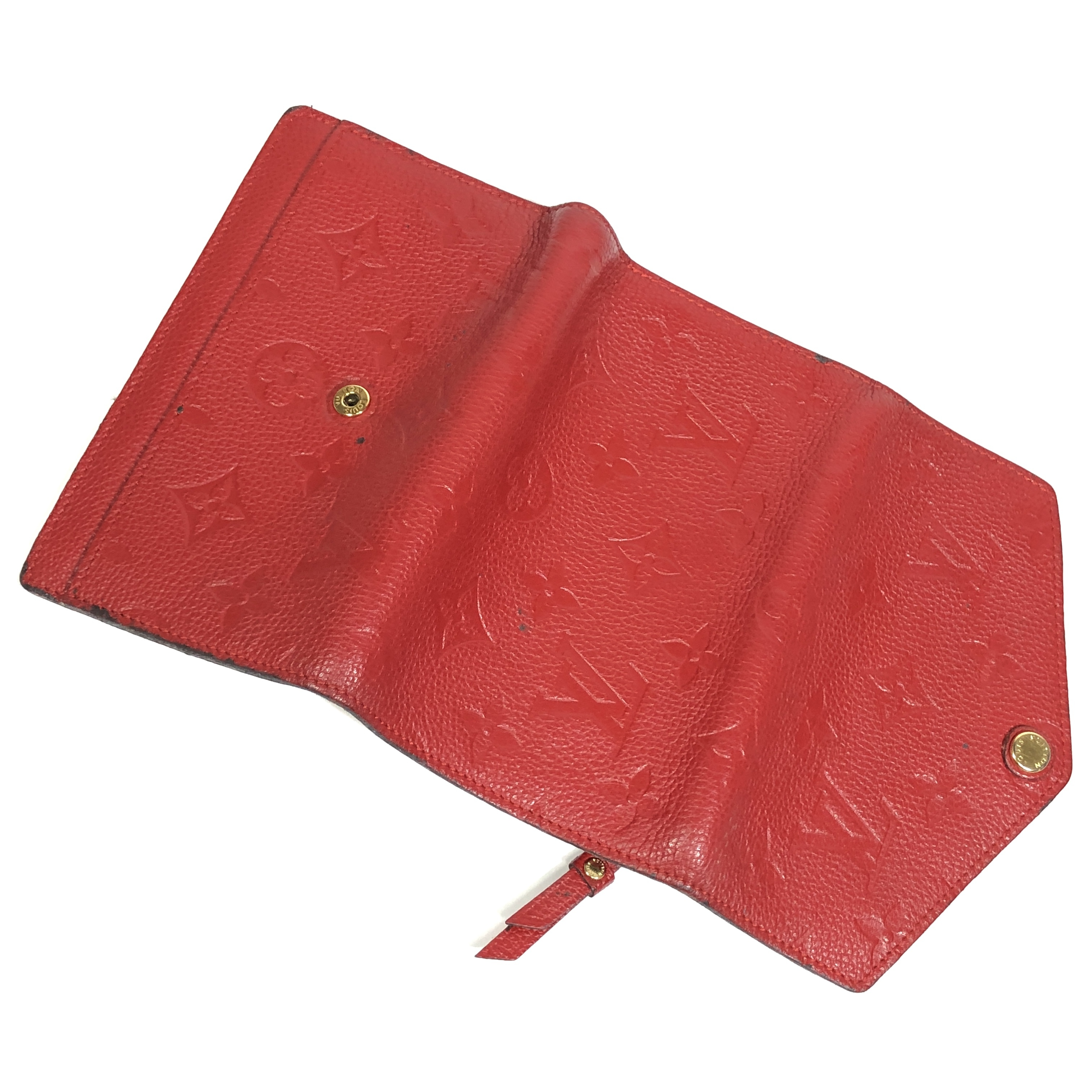 Monogram Empreinte Portefeuille Curieuse Compact Tri-fold Wallet M60735 Cerise Compact Wallet SP0145 with Coin Pocket — view 8