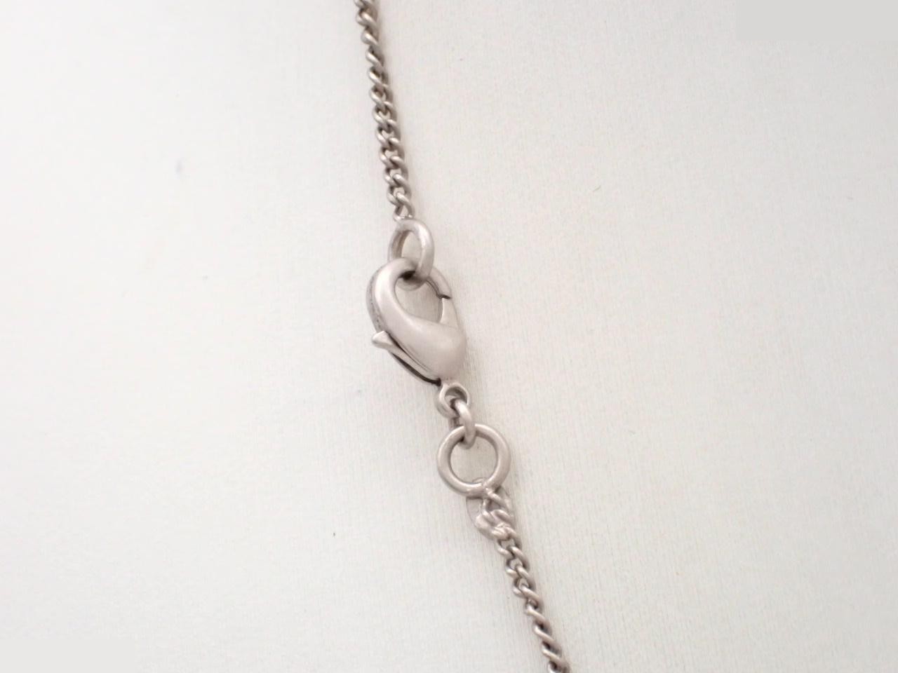 Camellia Coco Mark Round Silver x Gold Necklace — view 2