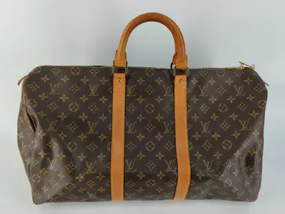 Monogram Keepall 50 M41426 FC892 Brown Boston Bag