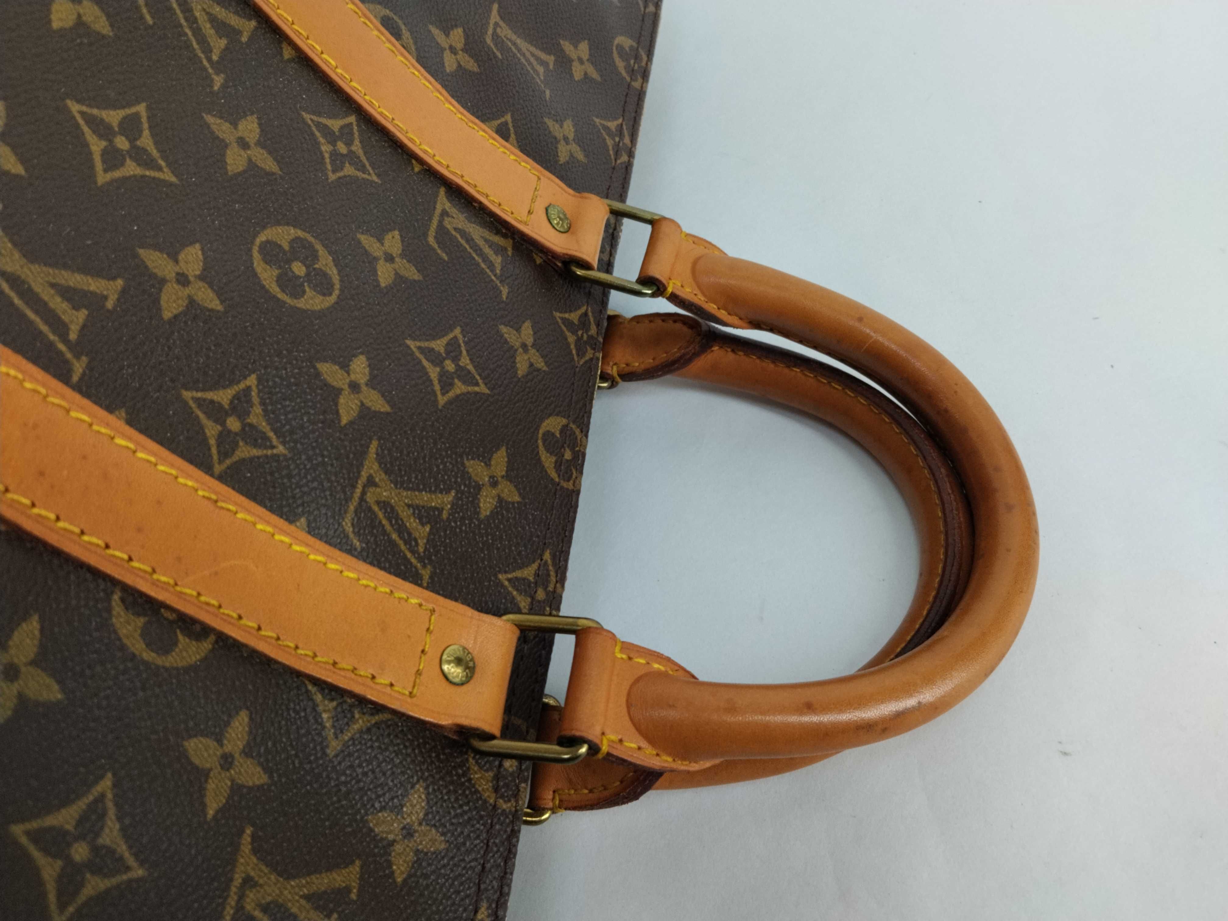 Monogram Keepall 50 M41426 FC892 Brown Boston Bag — view 3