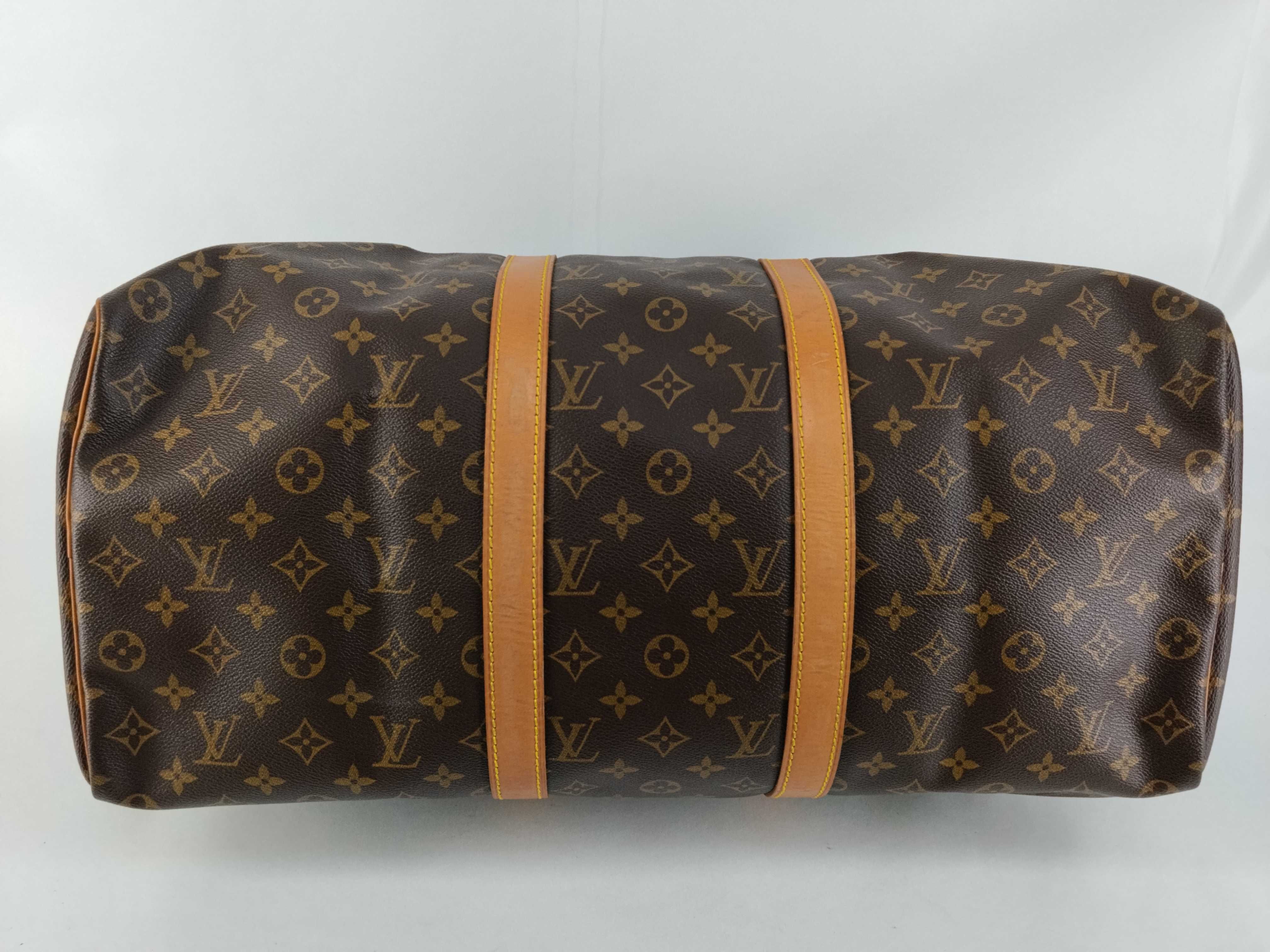 Monogram Keepall 50 M41426 FC892 Brown Boston Bag — view 7