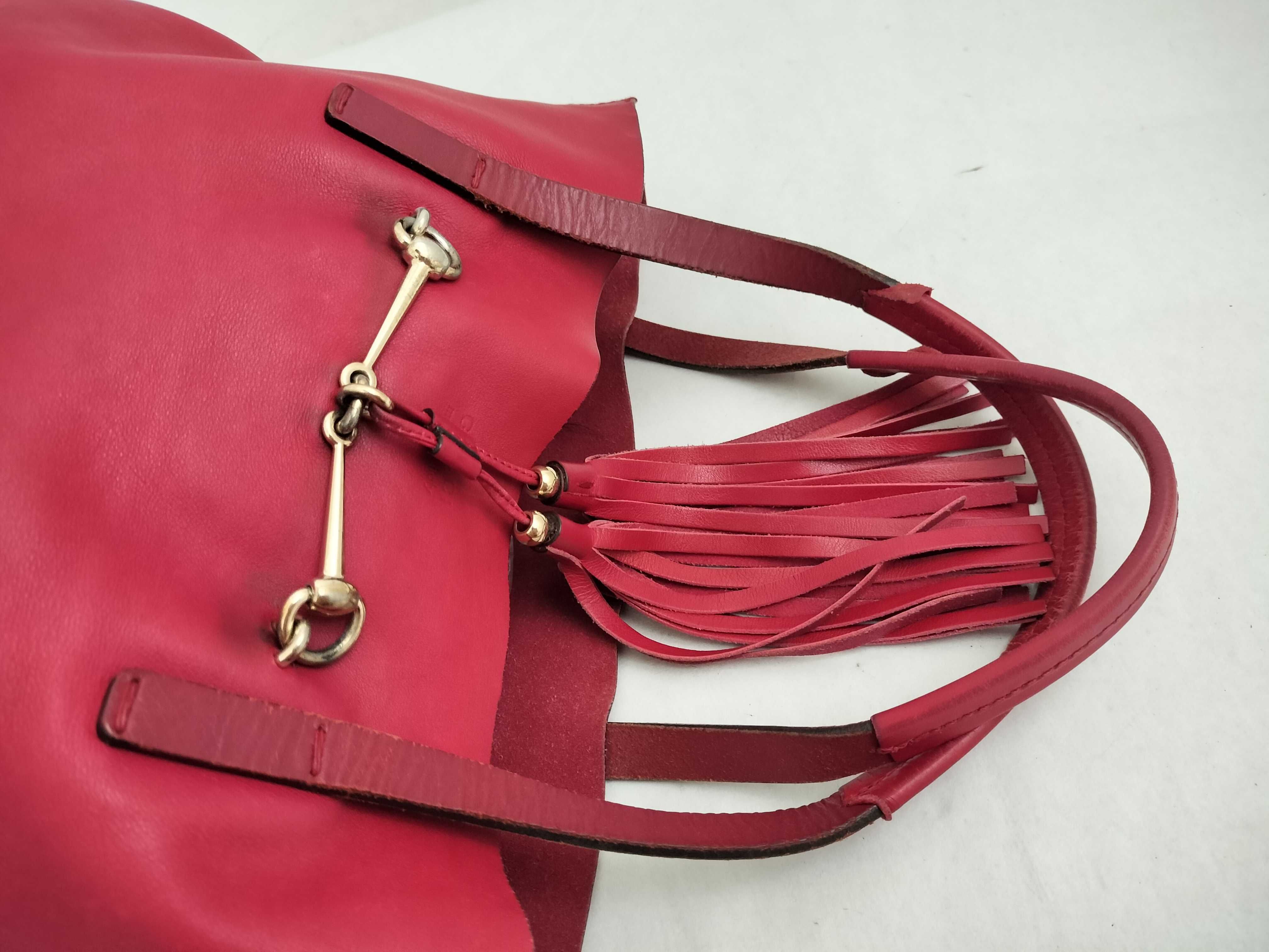 Horsebit Tote Bag, Leather, Gold Tote Bag — view 3