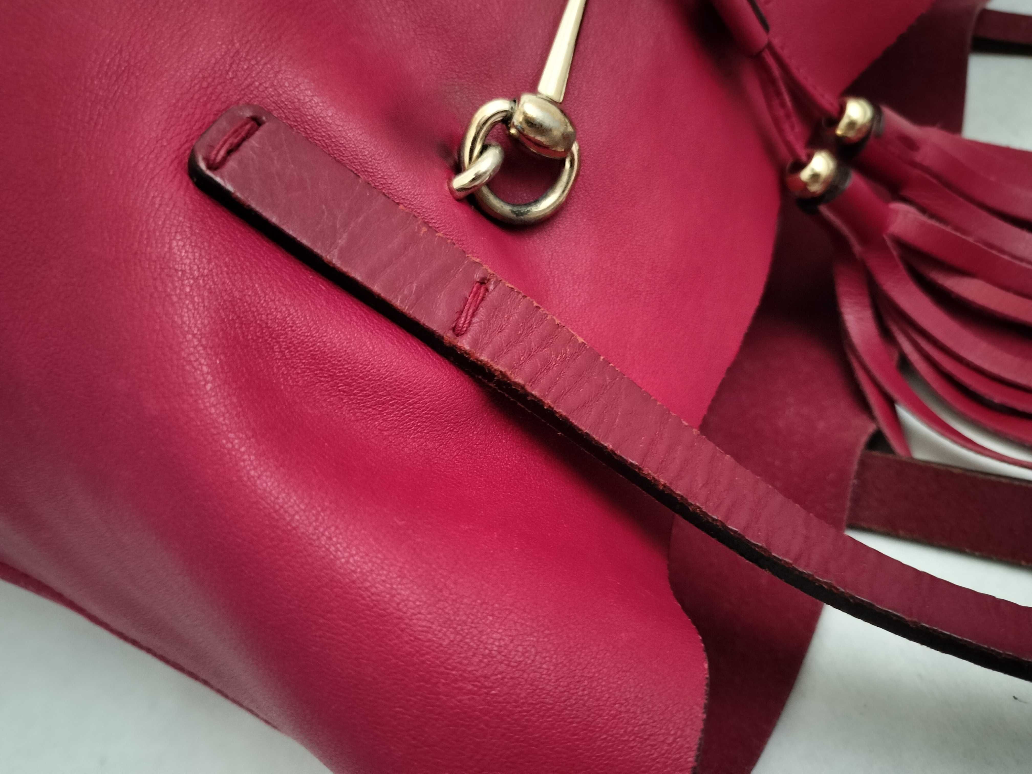 Horsebit Tote Bag, Leather, Gold Tote Bag — view 5