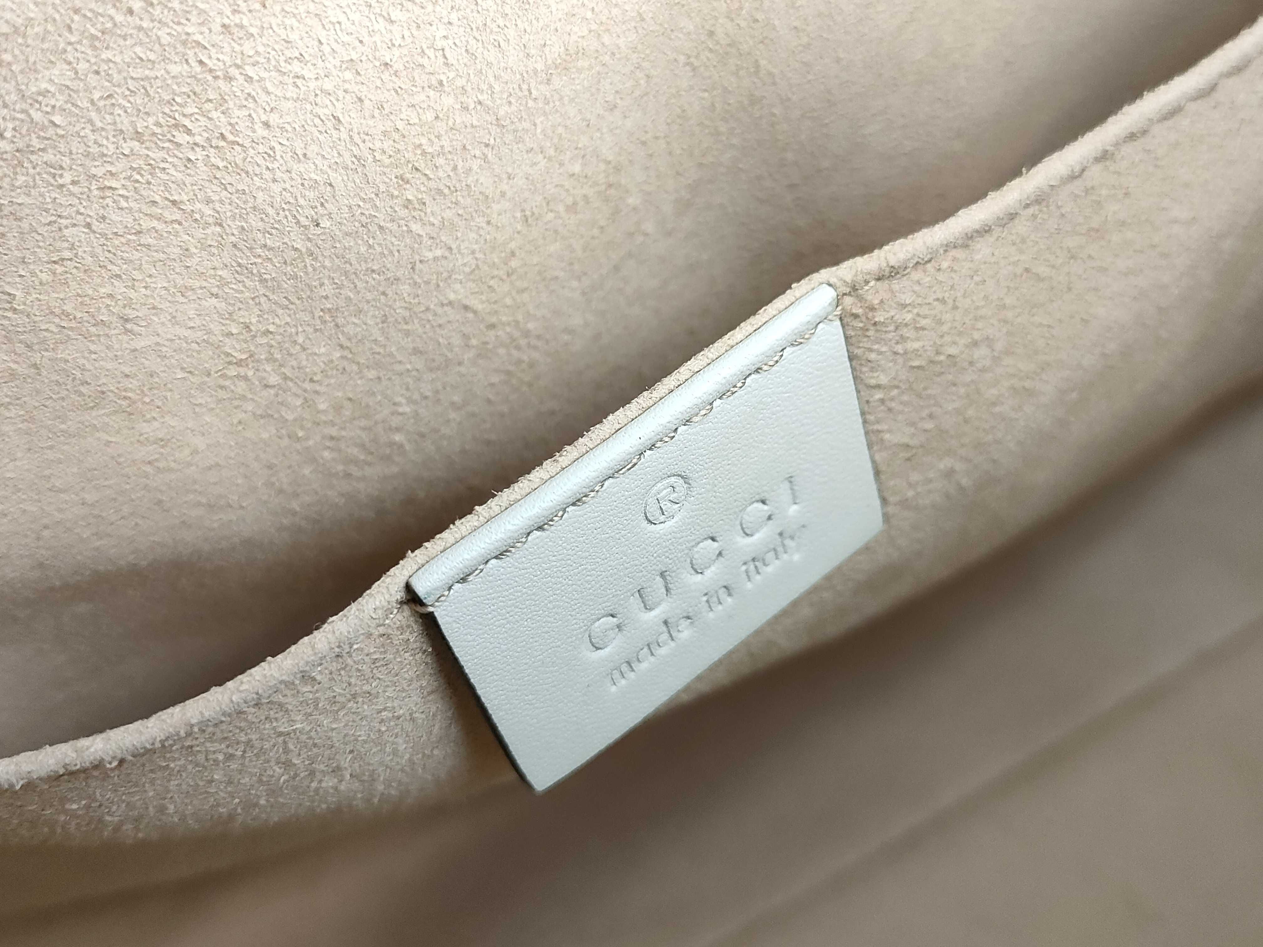 GG Supreme Padrox Small PVC x Leather Chain Shoulder Bag Beige x White 498156 204046 Shoulder Bag — view 11