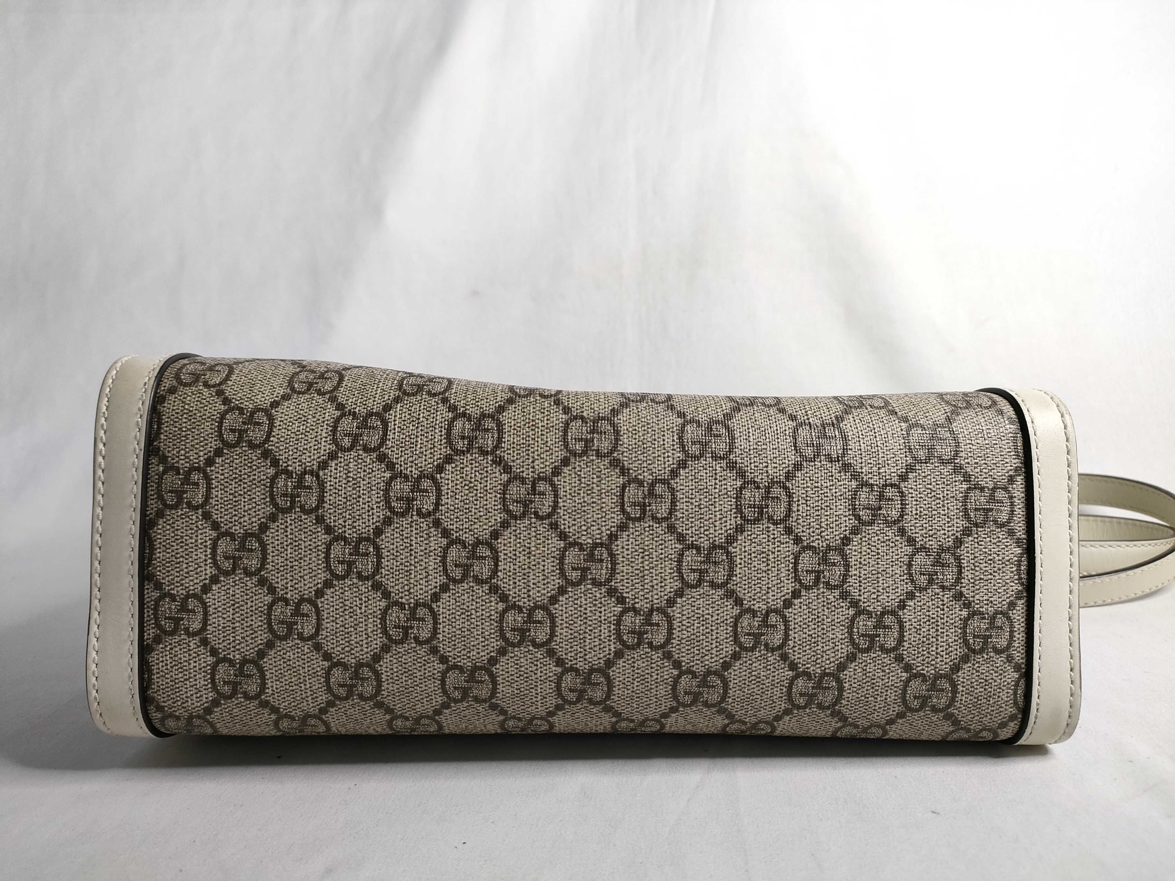 GG Supreme Padrox Small PVC x Leather Chain Shoulder Bag Beige x White 498156 204046 Shoulder Bag — view 7