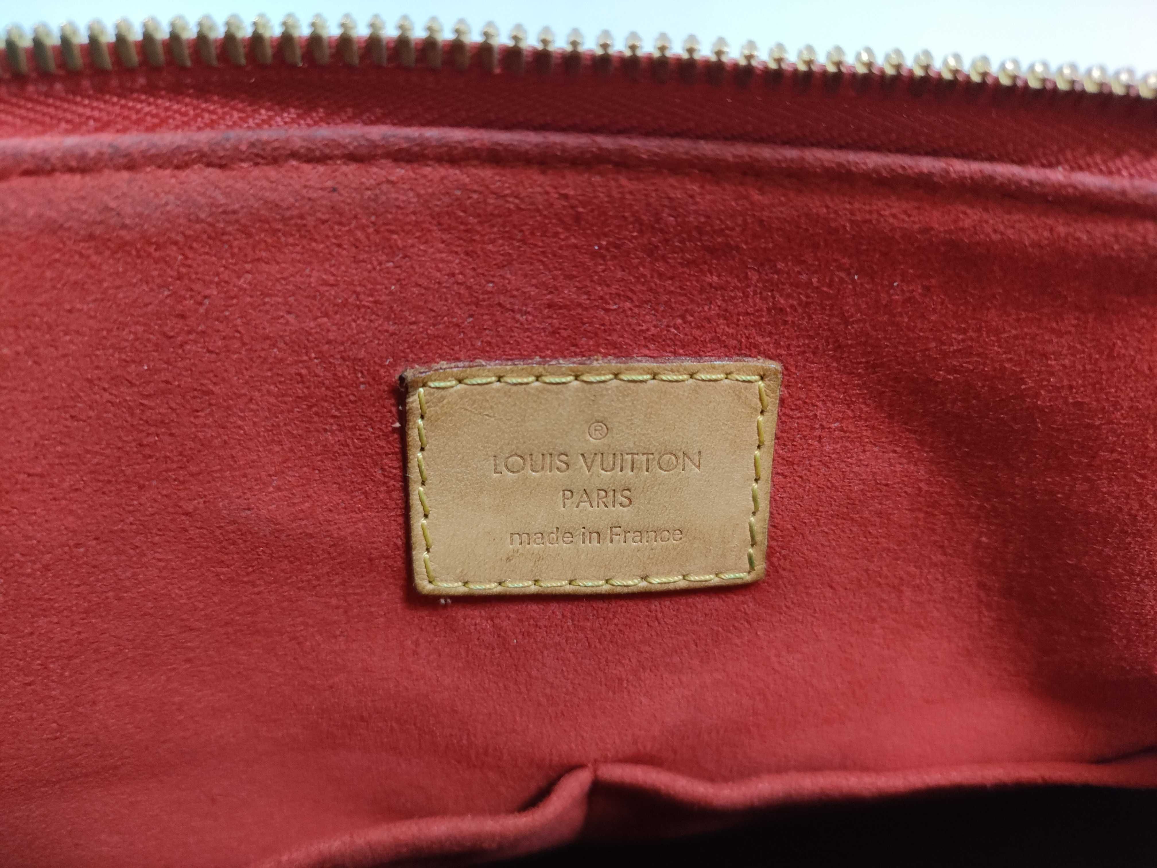 Monogram Pallas M41175 SP2185 Brown x Red Handbag — view 13
