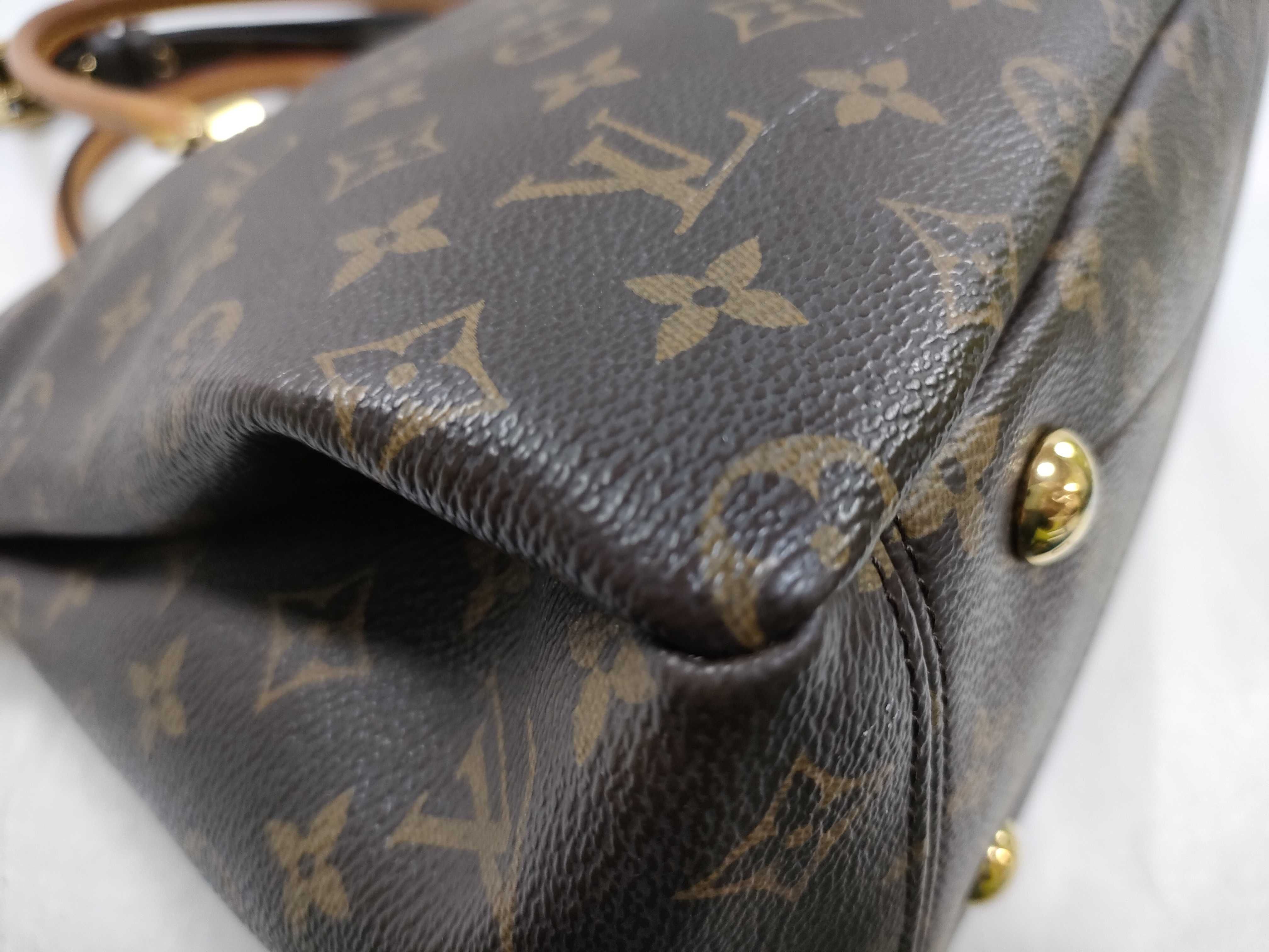 Monogram Pallas M41175 SP2185 Brown x Red Handbag — view 10
