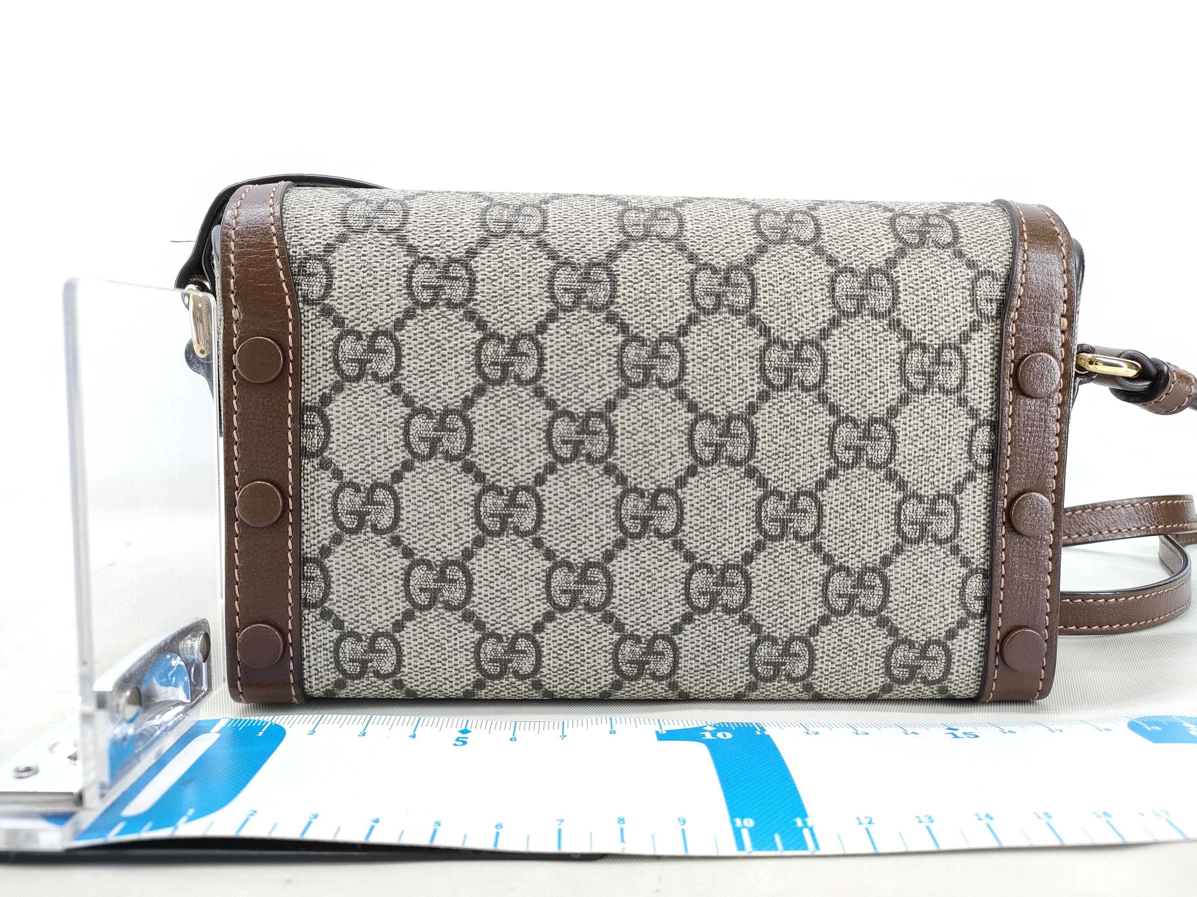 GG Supreme KR- Horsebit 1955 Mini Bag GG Supreme Canvas 699296 92TCG 8563 Shoulder Bag — view 2