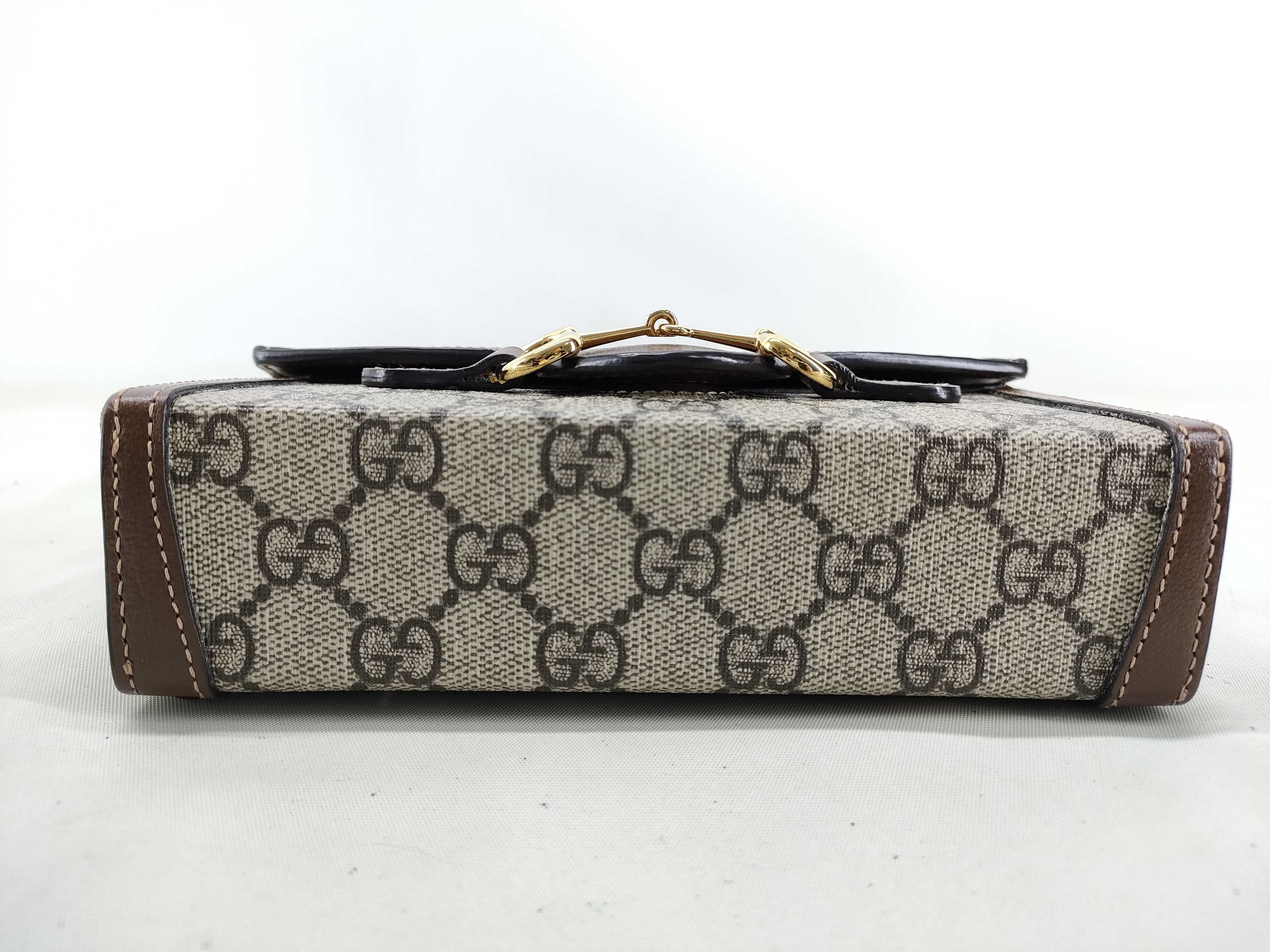 GG Supreme KR- Horsebit 1955 Mini Bag GG Supreme Canvas 699296 92TCG 8563 Shoulder Bag — view 3