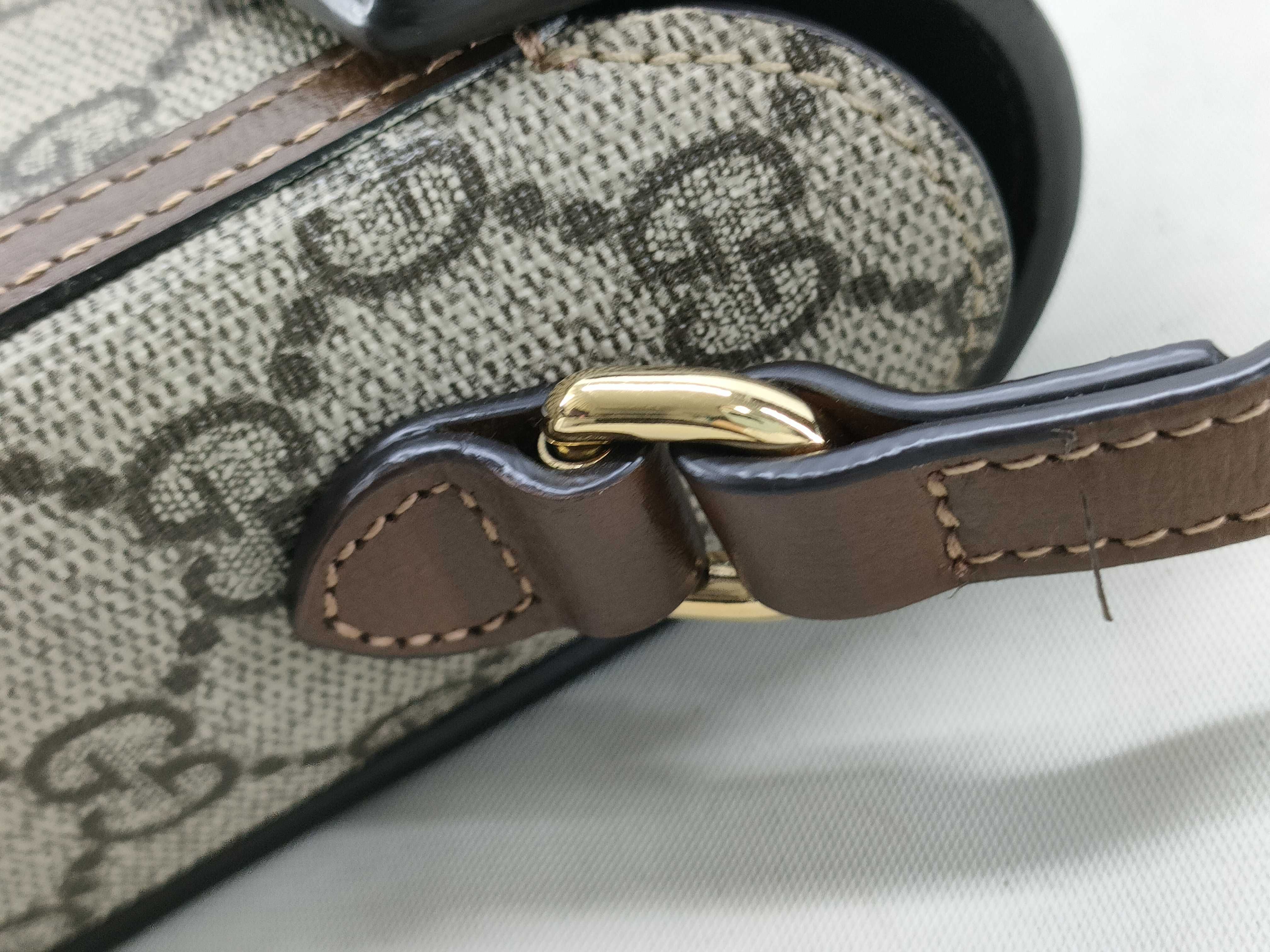GG Supreme KR- Horsebit 1955 Mini Bag GG Supreme Canvas 699296 92TCG 8563 Shoulder Bag — view 7