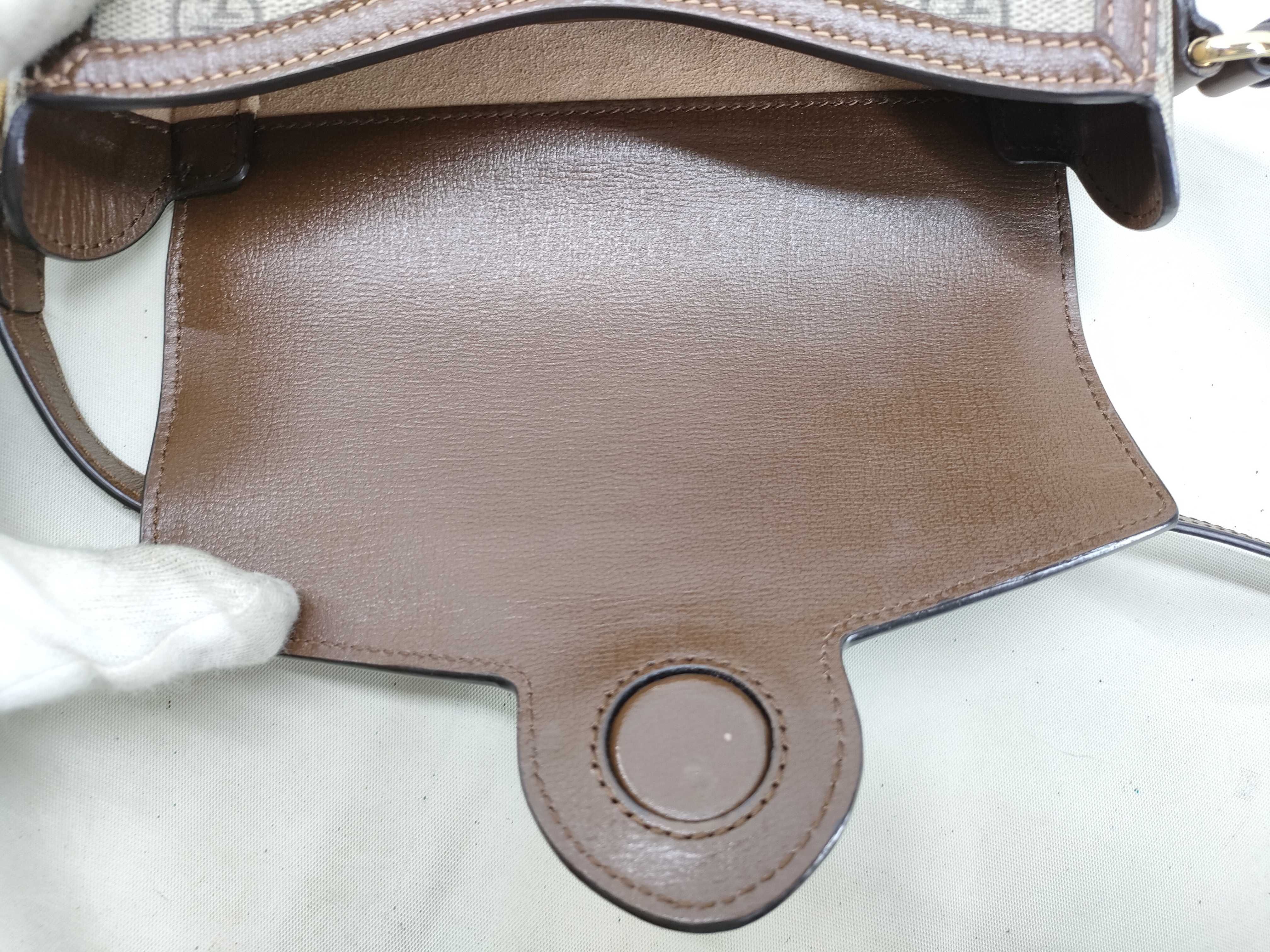 GG Supreme KR- Horsebit 1955 Mini Bag GG Supreme Canvas 699296 92TCG 8563 Shoulder Bag — view 8