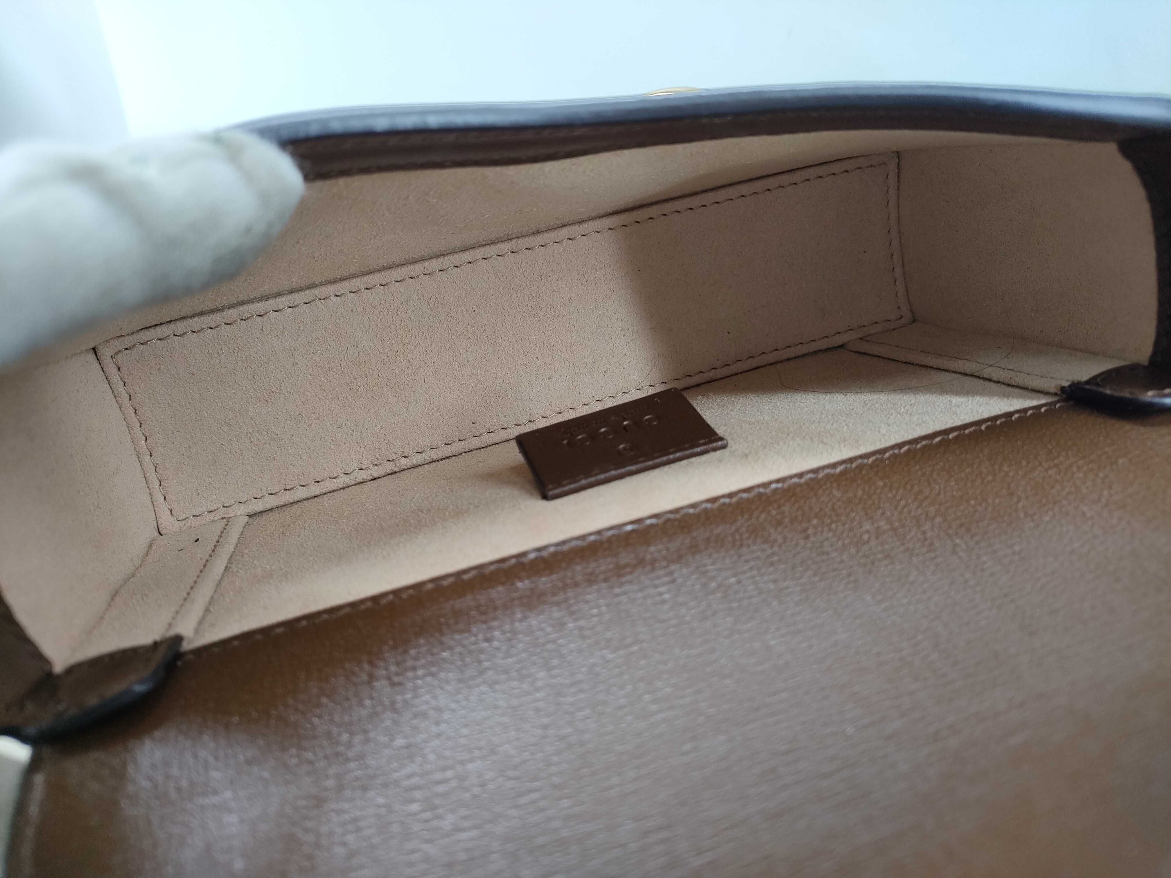 GG Supreme KR- Horsebit 1955 Mini Bag GG Supreme Canvas 699296 92TCG 8563 Shoulder Bag — view 9