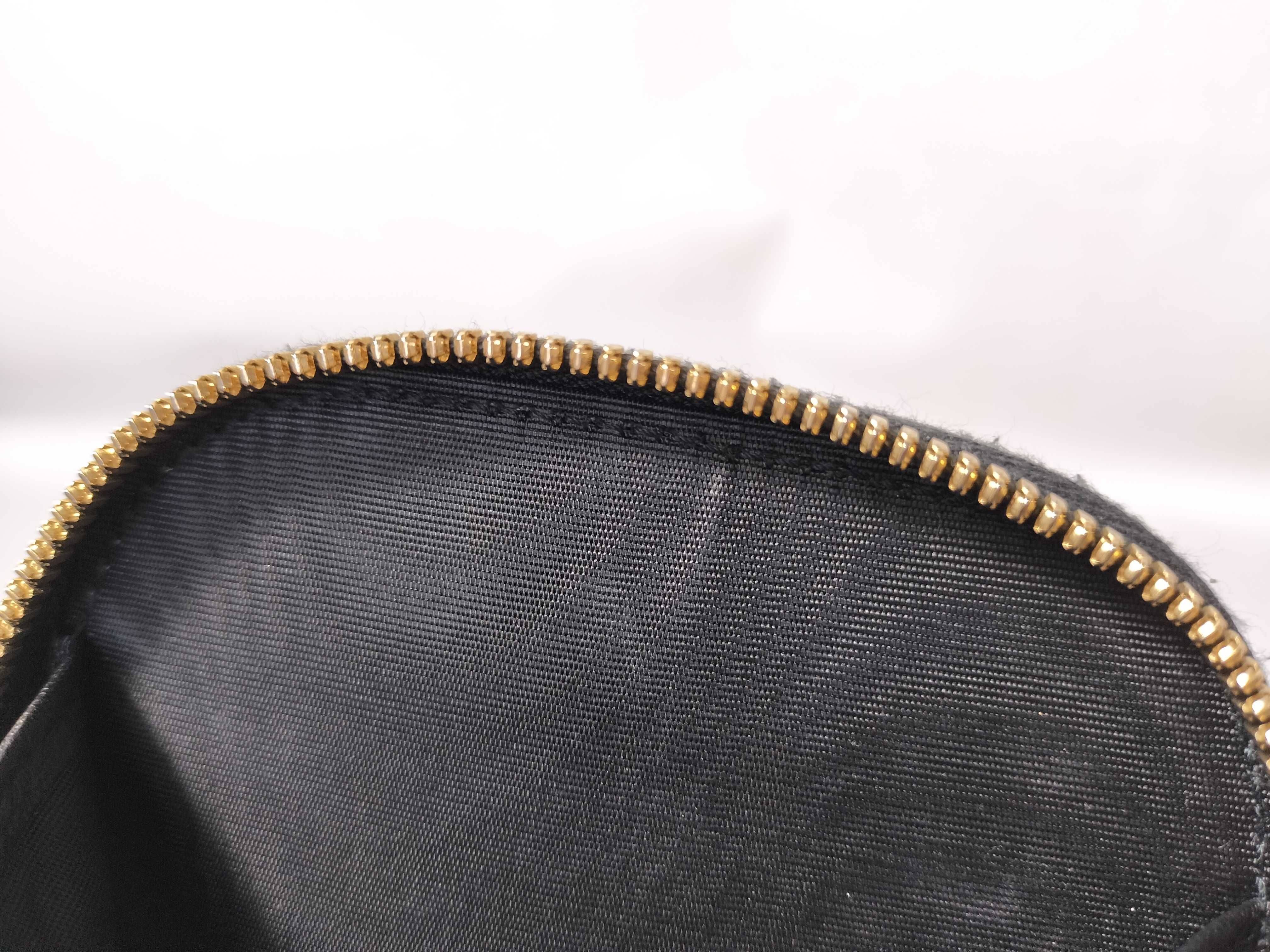 Cannage Leather Phone Pouch Black Shoulder Bag — view 11