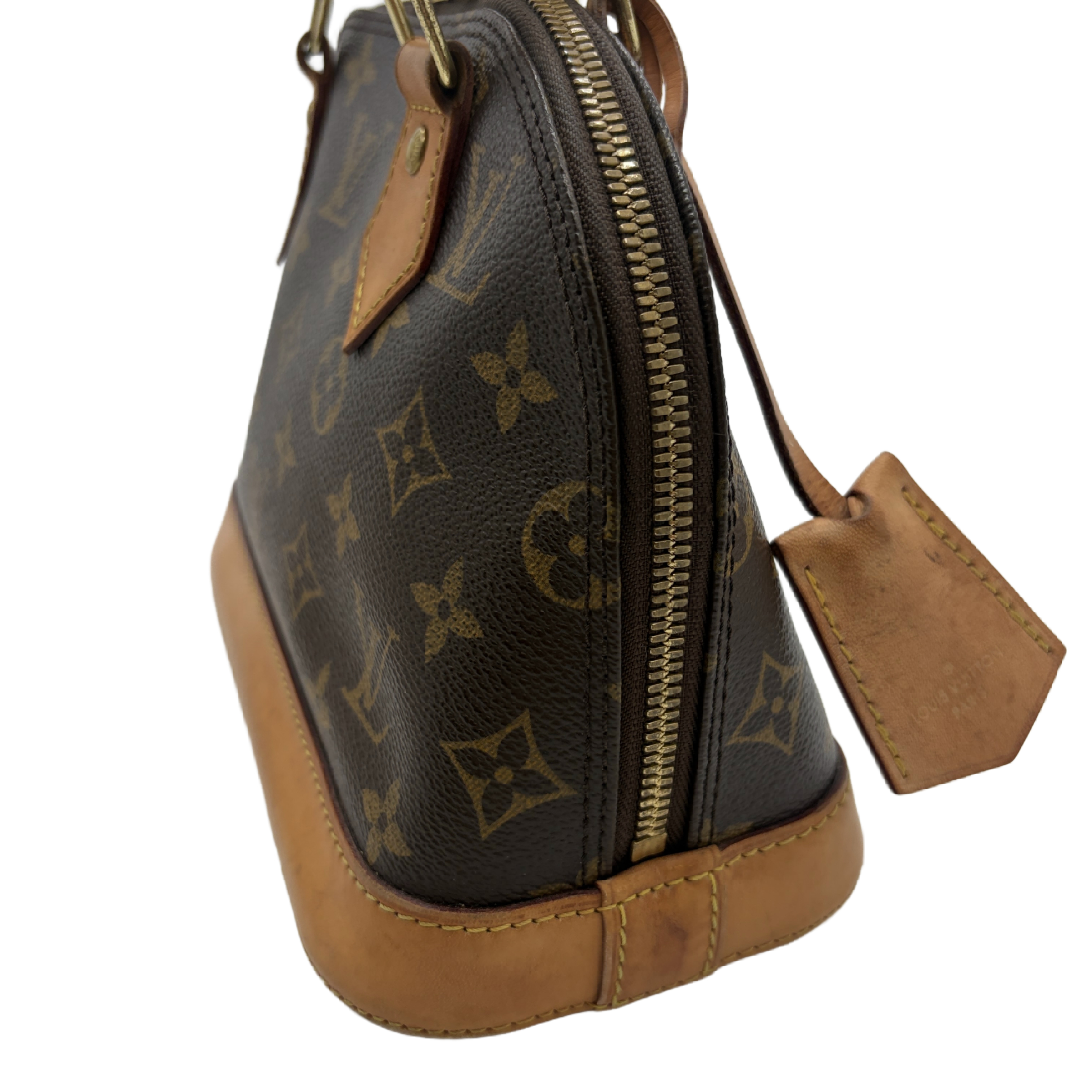 Monogram Natural Leather Handbag Shoulder Bag — view 3