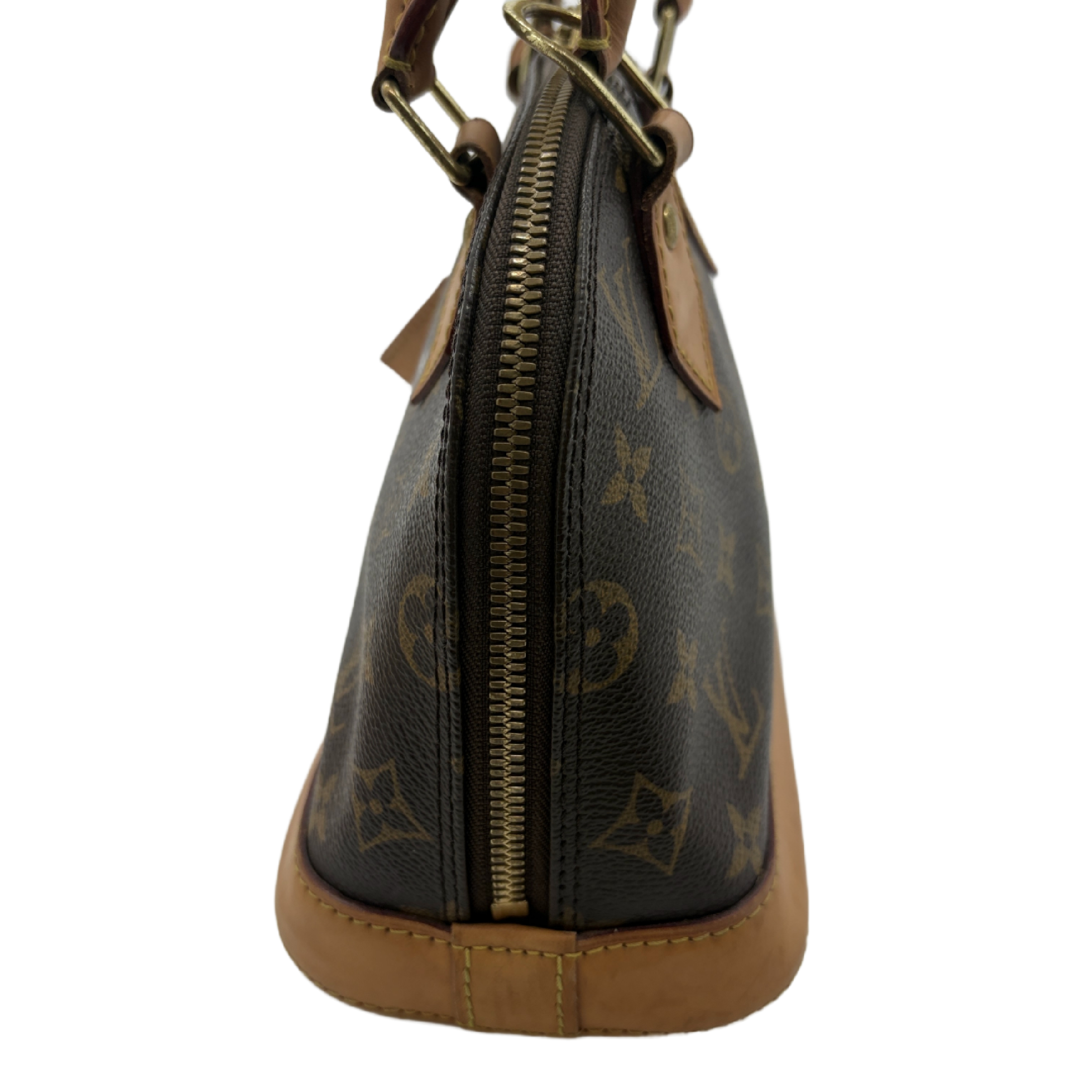 Monogram Natural Leather Handbag Shoulder Bag — view 4