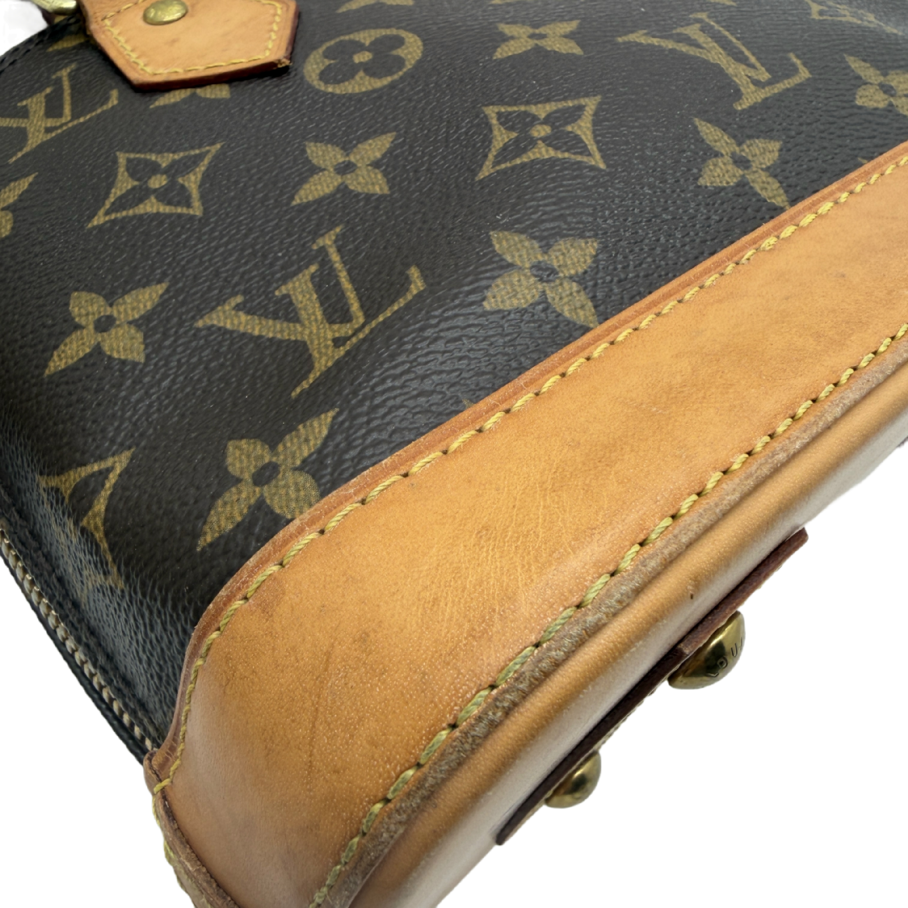 Monogram Natural Leather Handbag Shoulder Bag — view 5