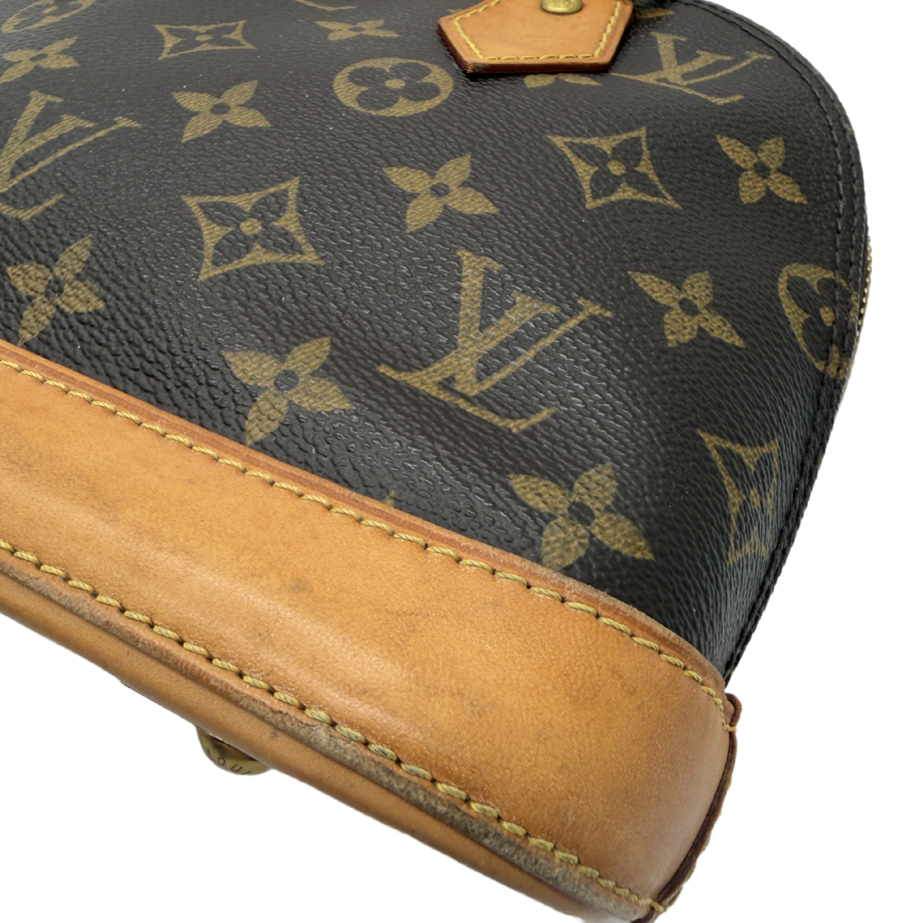 Monogram Natural Leather Handbag Shoulder Bag — view 7