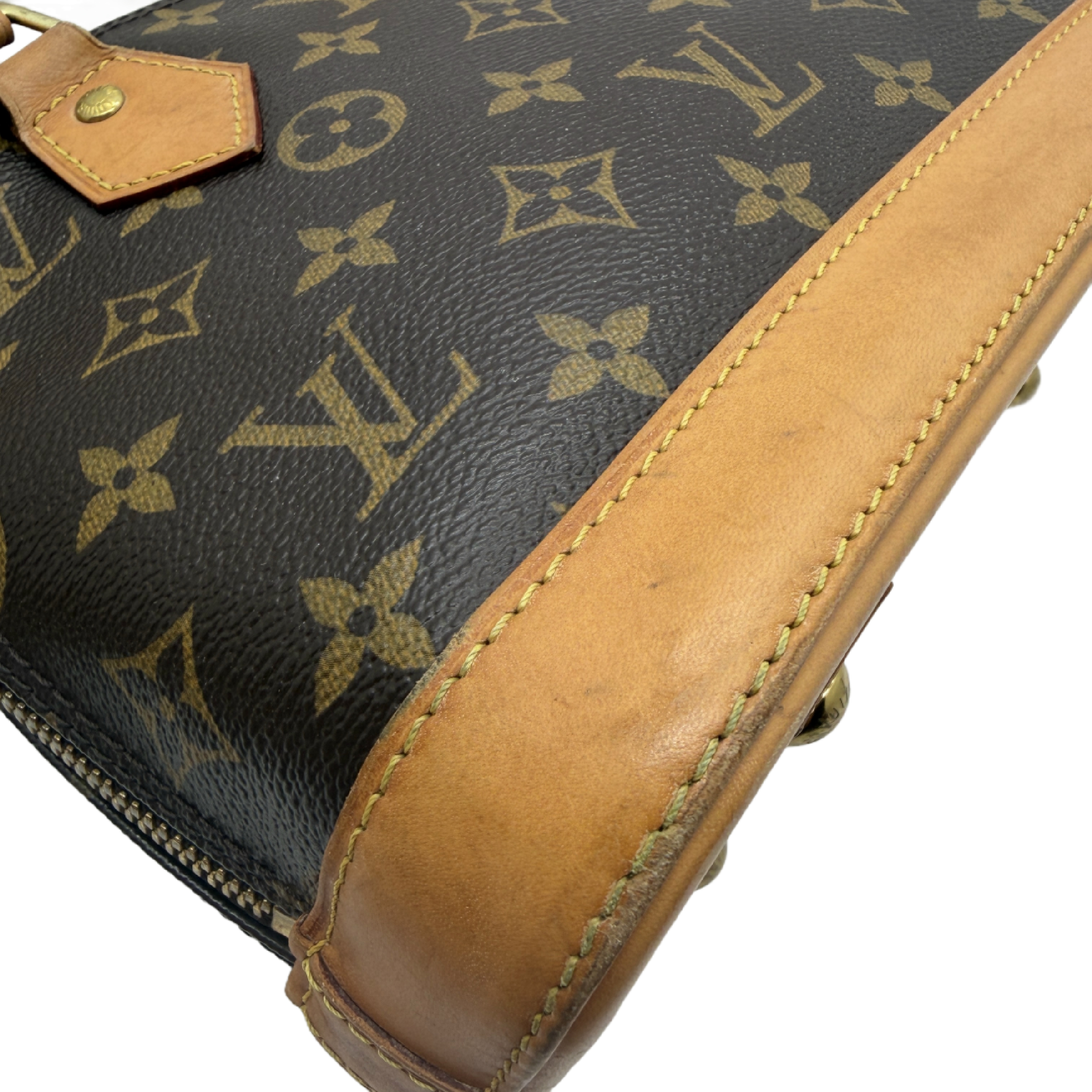 Monogram Natural Leather Handbag Shoulder Bag — view 8