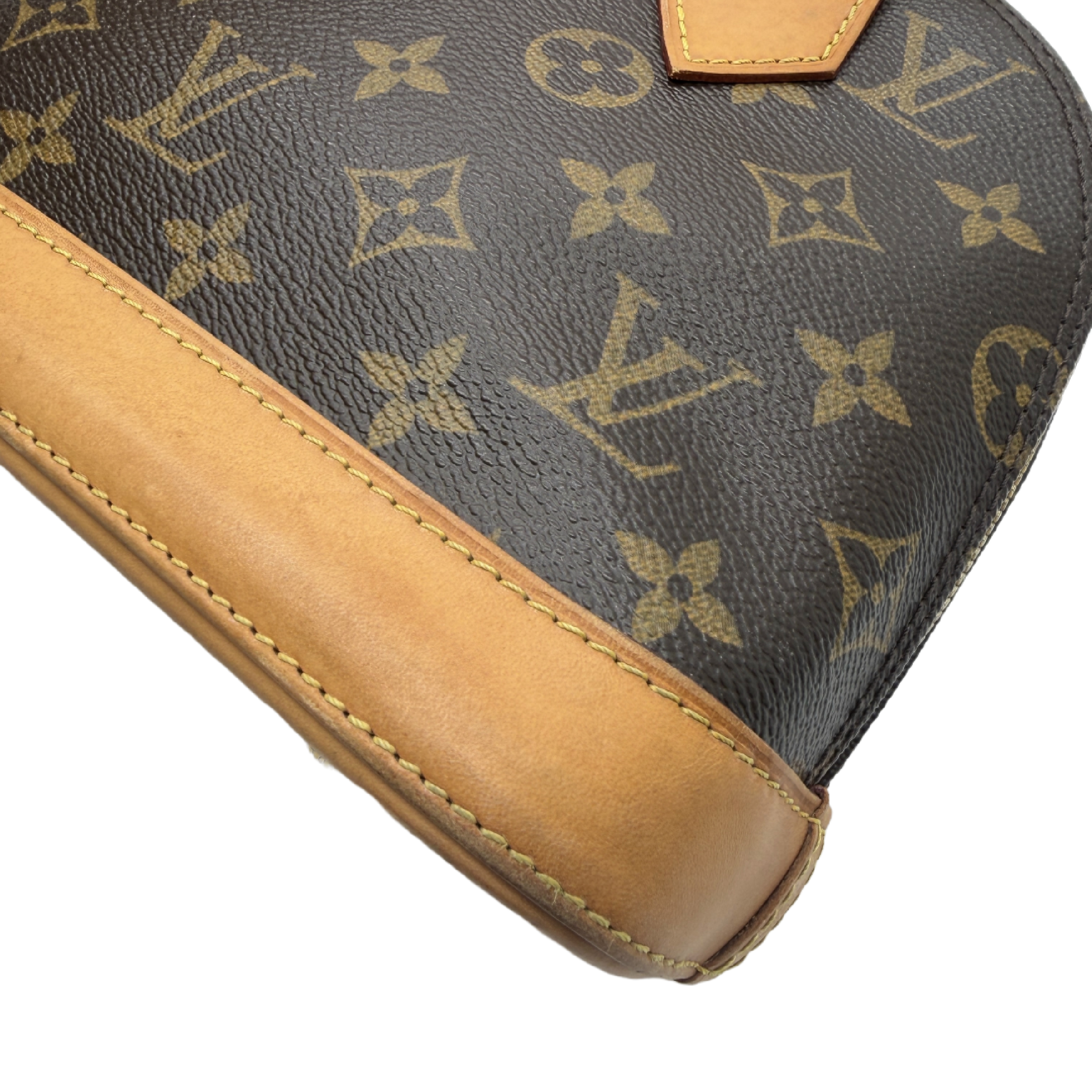 Monogram Natural Leather Handbag Shoulder Bag — view 9