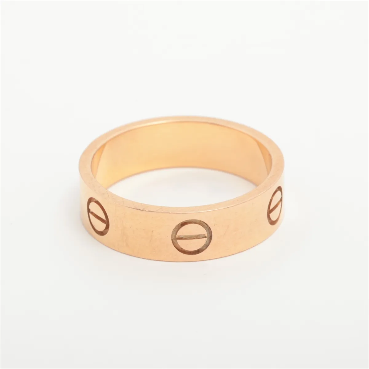 Love Ring 750 (PG) 6.4g Size 56 BHQ992 (Dents) — view 2
