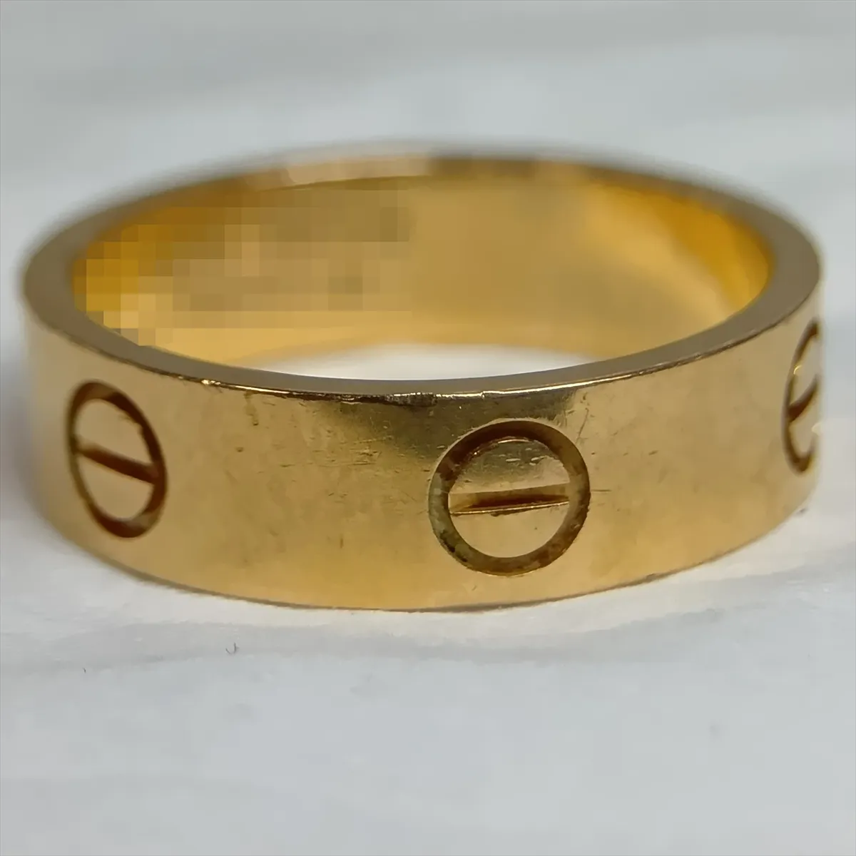 Love Ring 750 (PG) 6.4g Size 56 BHQ992 (Dents) — view 4