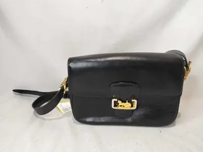 Carriage Hardware Leather One-Shoulder Bag