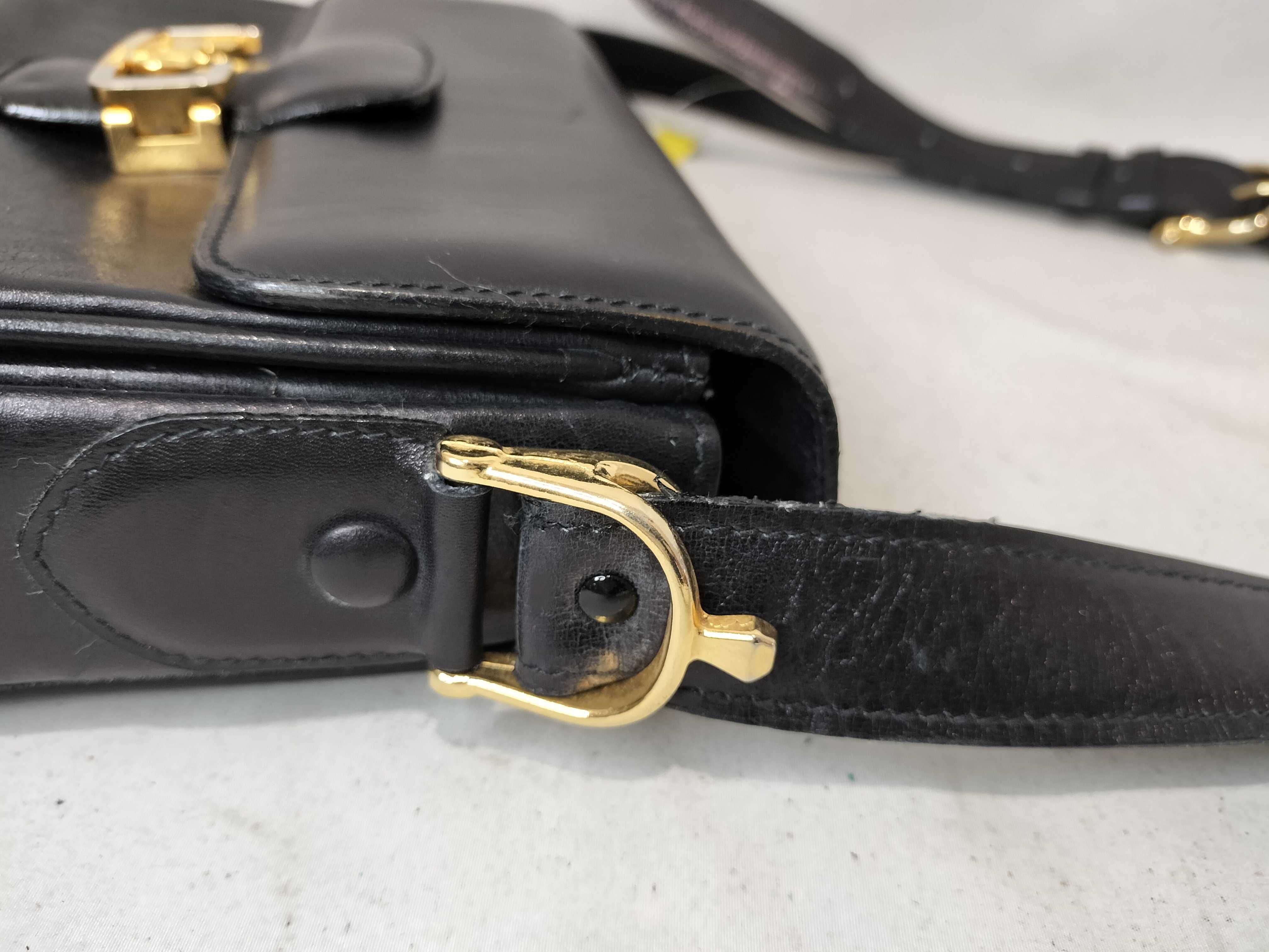 Carriage Hardware Leather One-Shoulder Bag — view 6