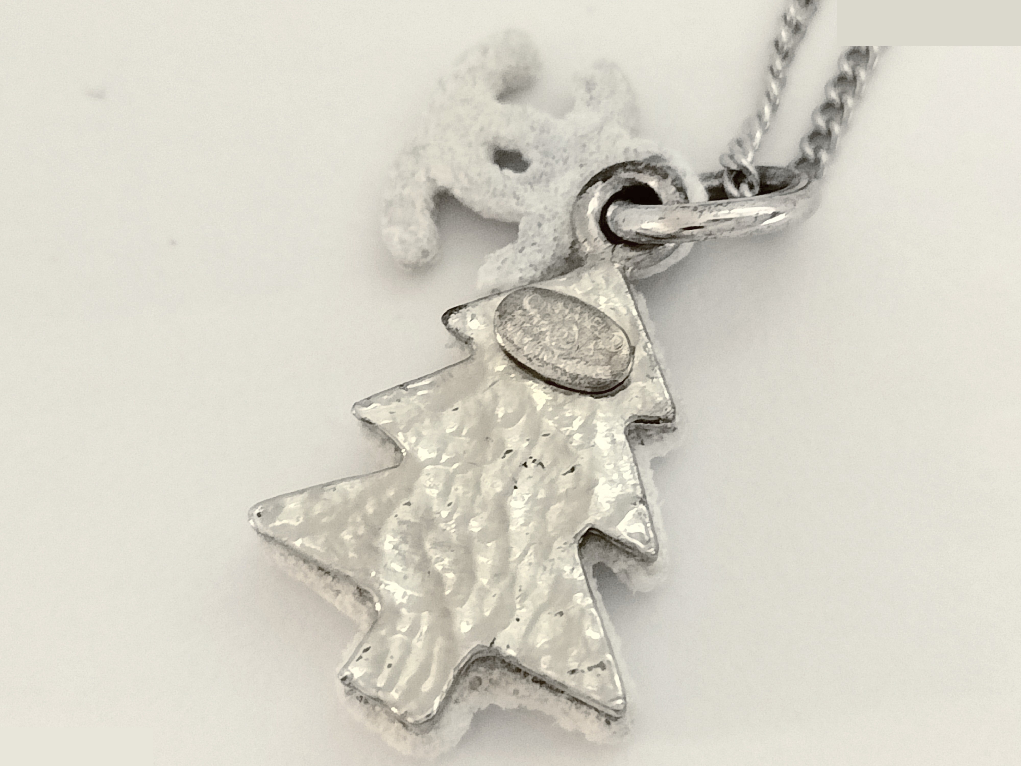 Coco Christmas Silver Necklace, Chain approx. 45cm — view 3