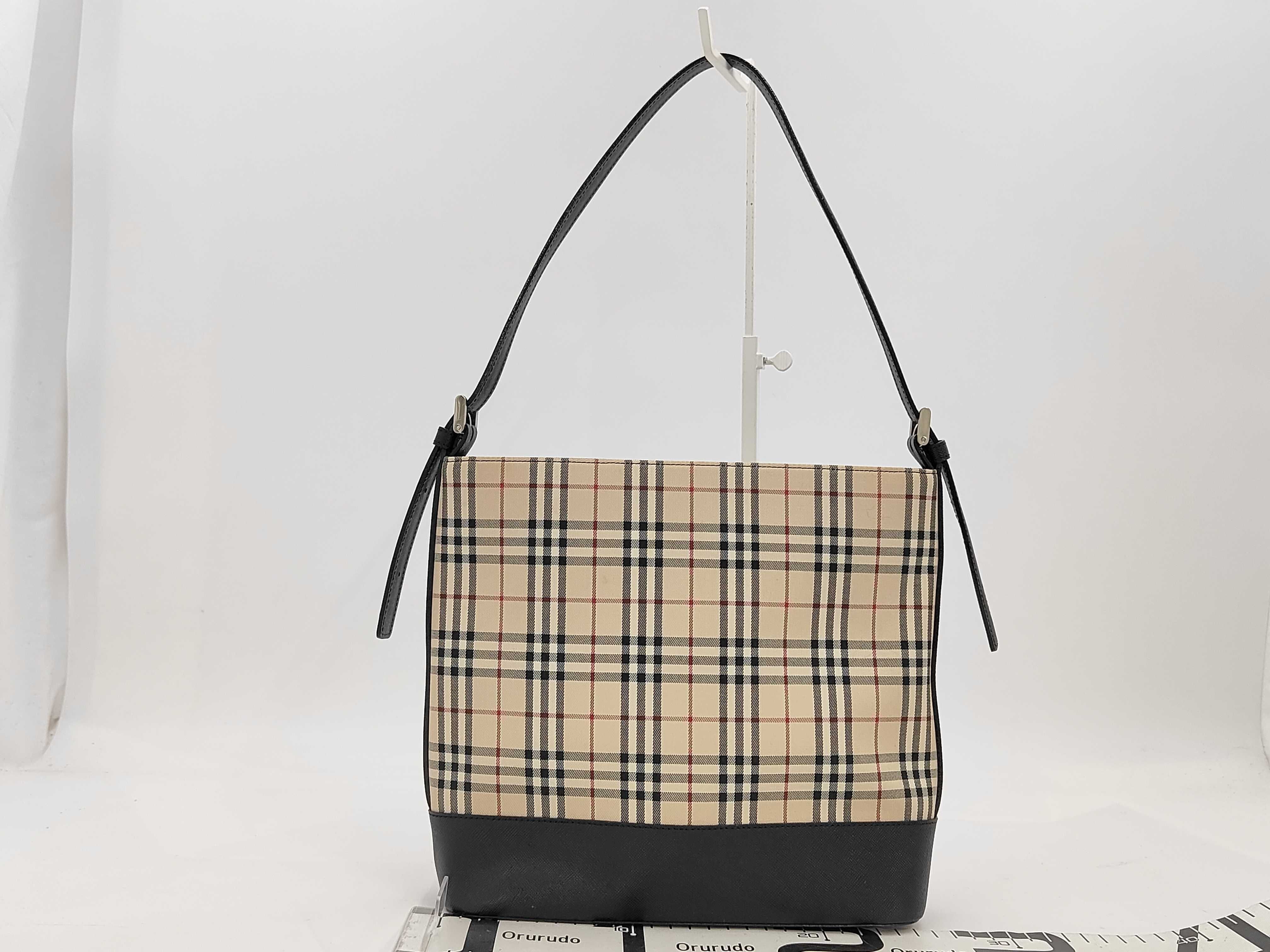 Nova Check Leather Shoulder Bag WS15713 — view 2