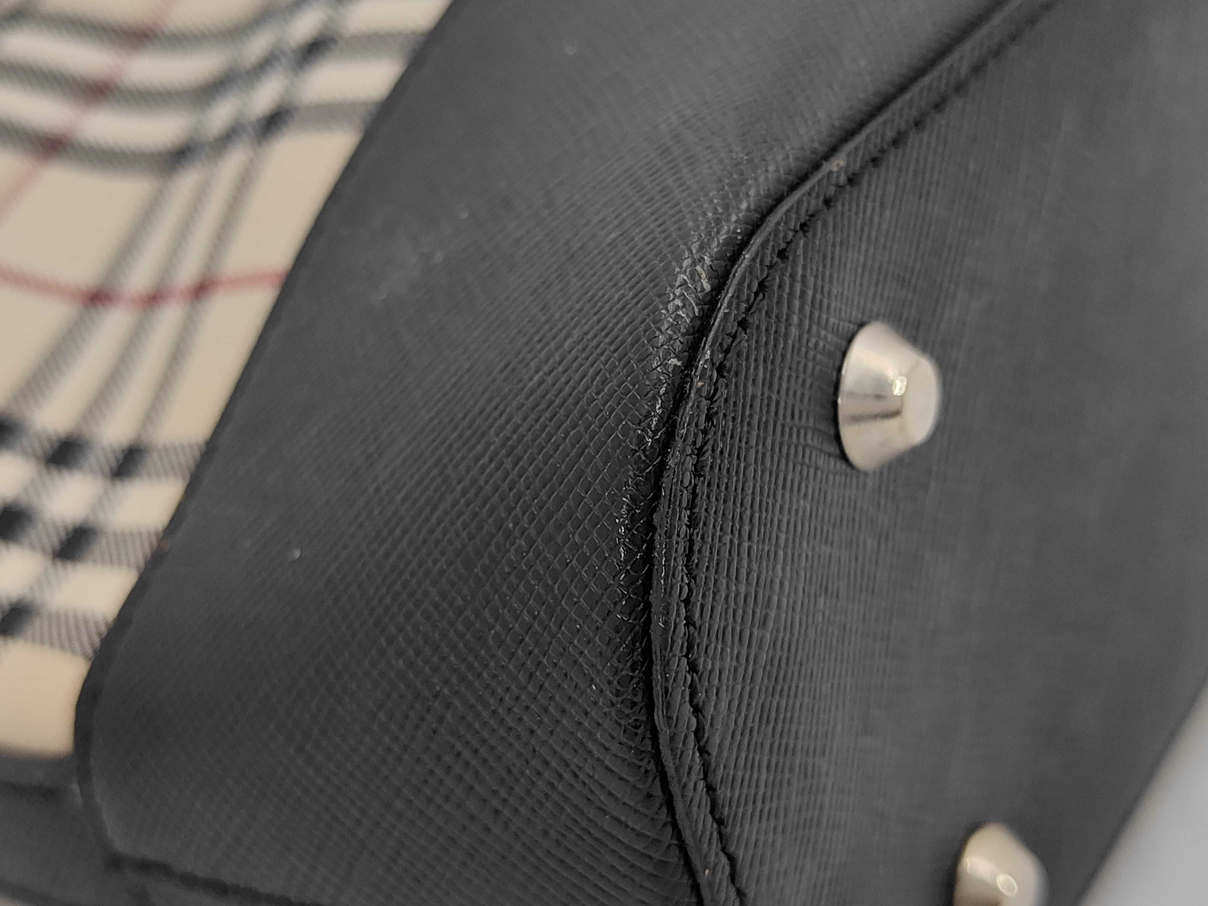 Nova Check Leather Shoulder Bag WS15713 — view 3