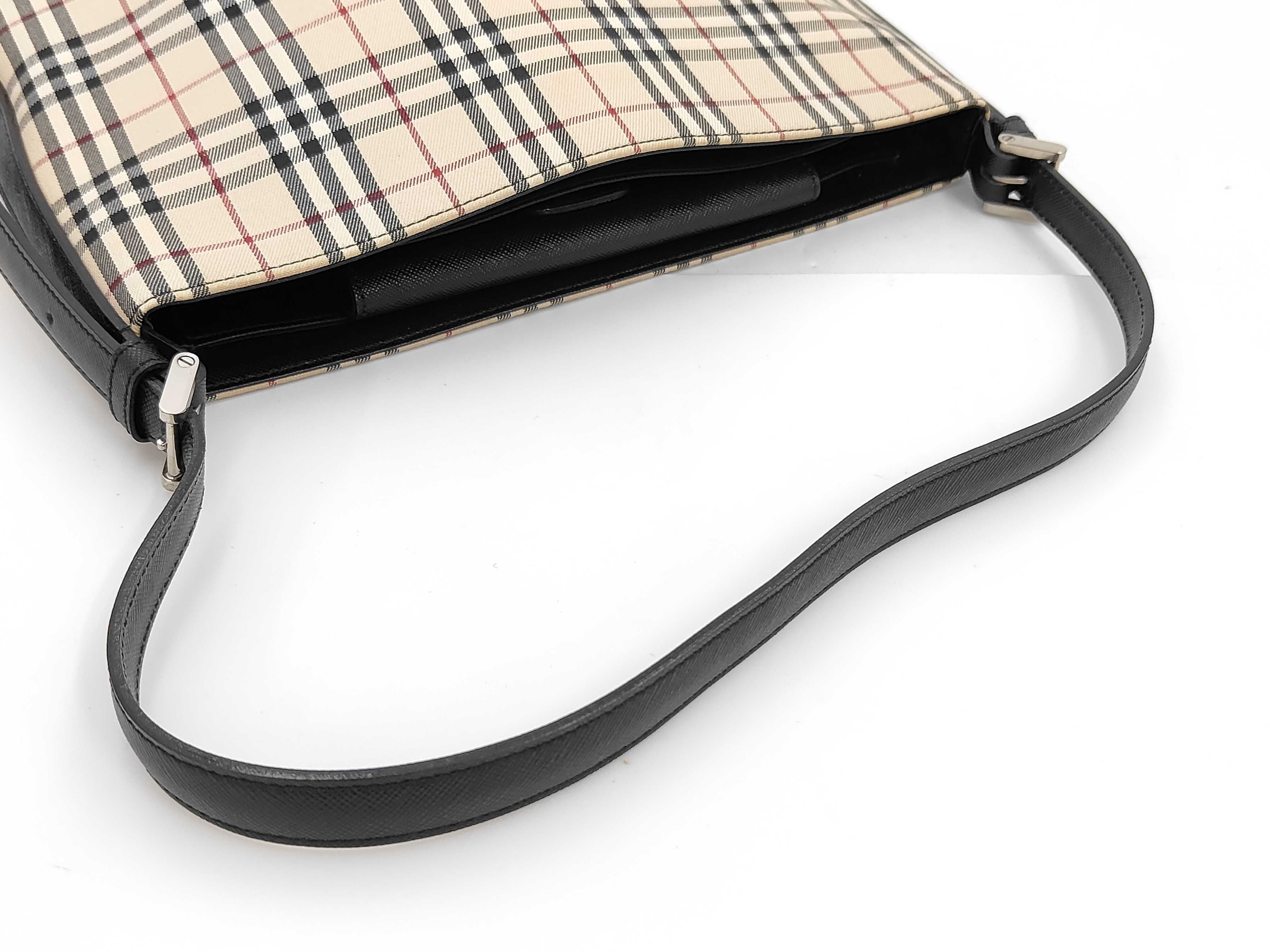 Nova Check Leather Shoulder Bag WS15713 — view 5