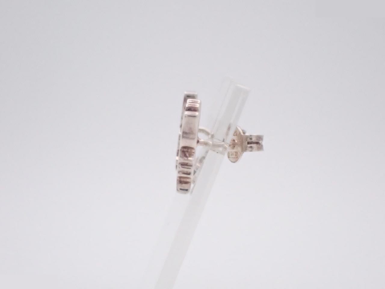 Ag925 butterfly motif earrings, 3.8g — view 3