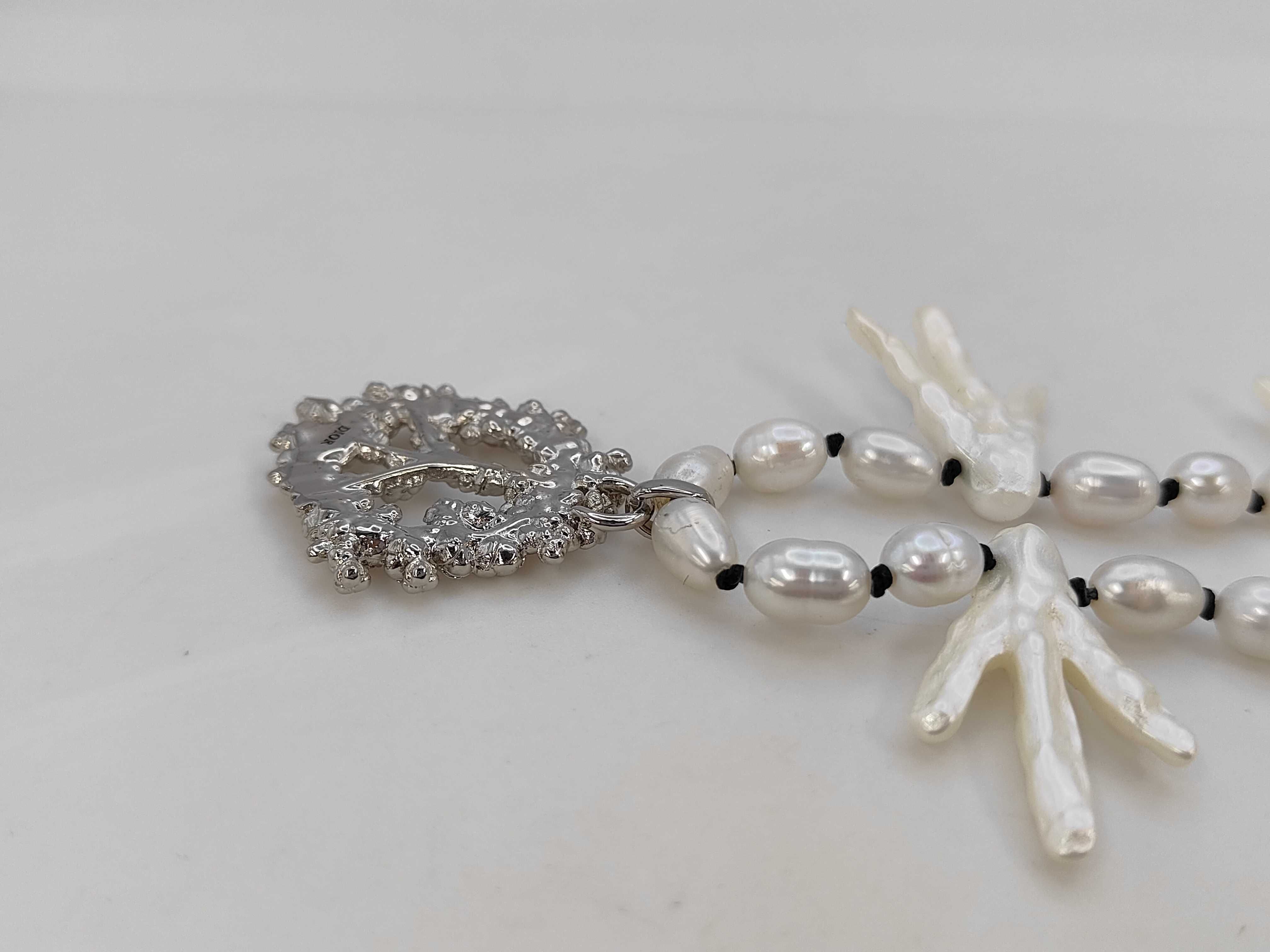 Denima Tears Pearl Necklace — view 2