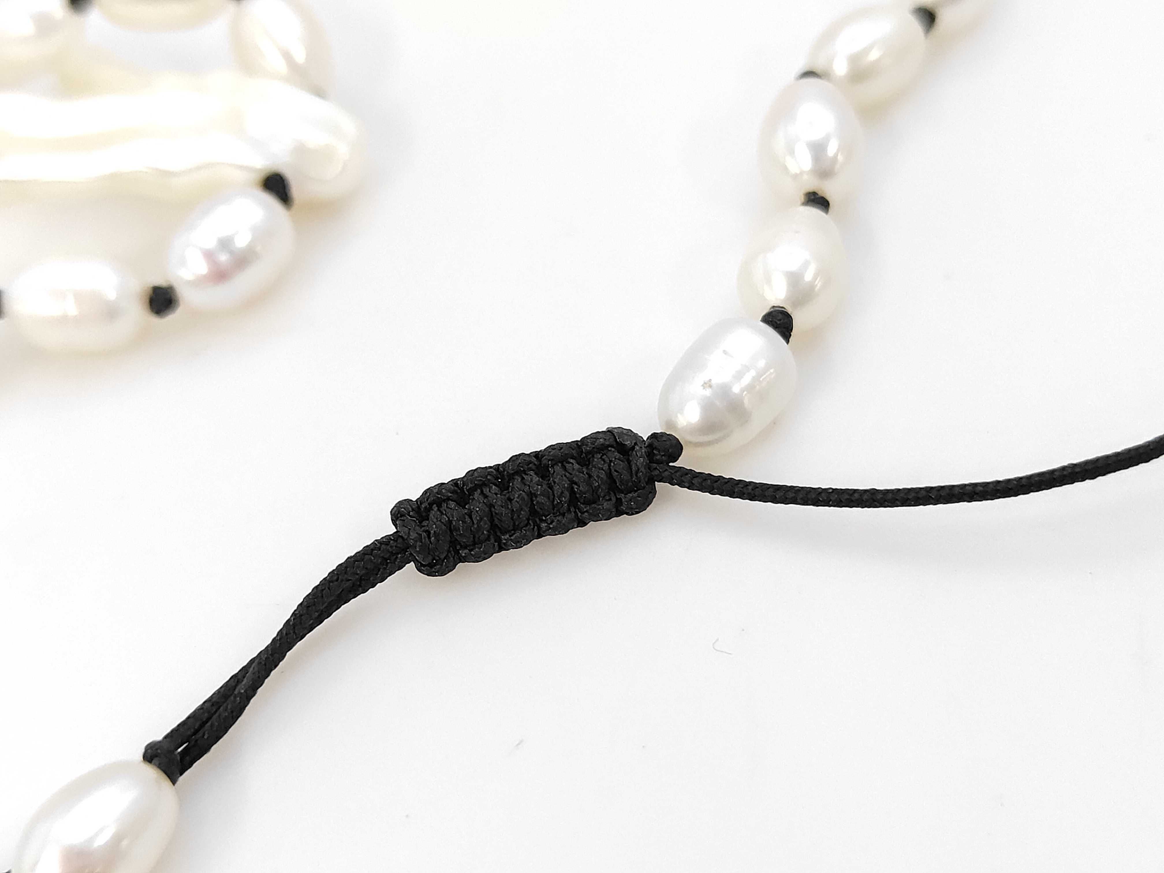Denima Tears Pearl Necklace — view 3