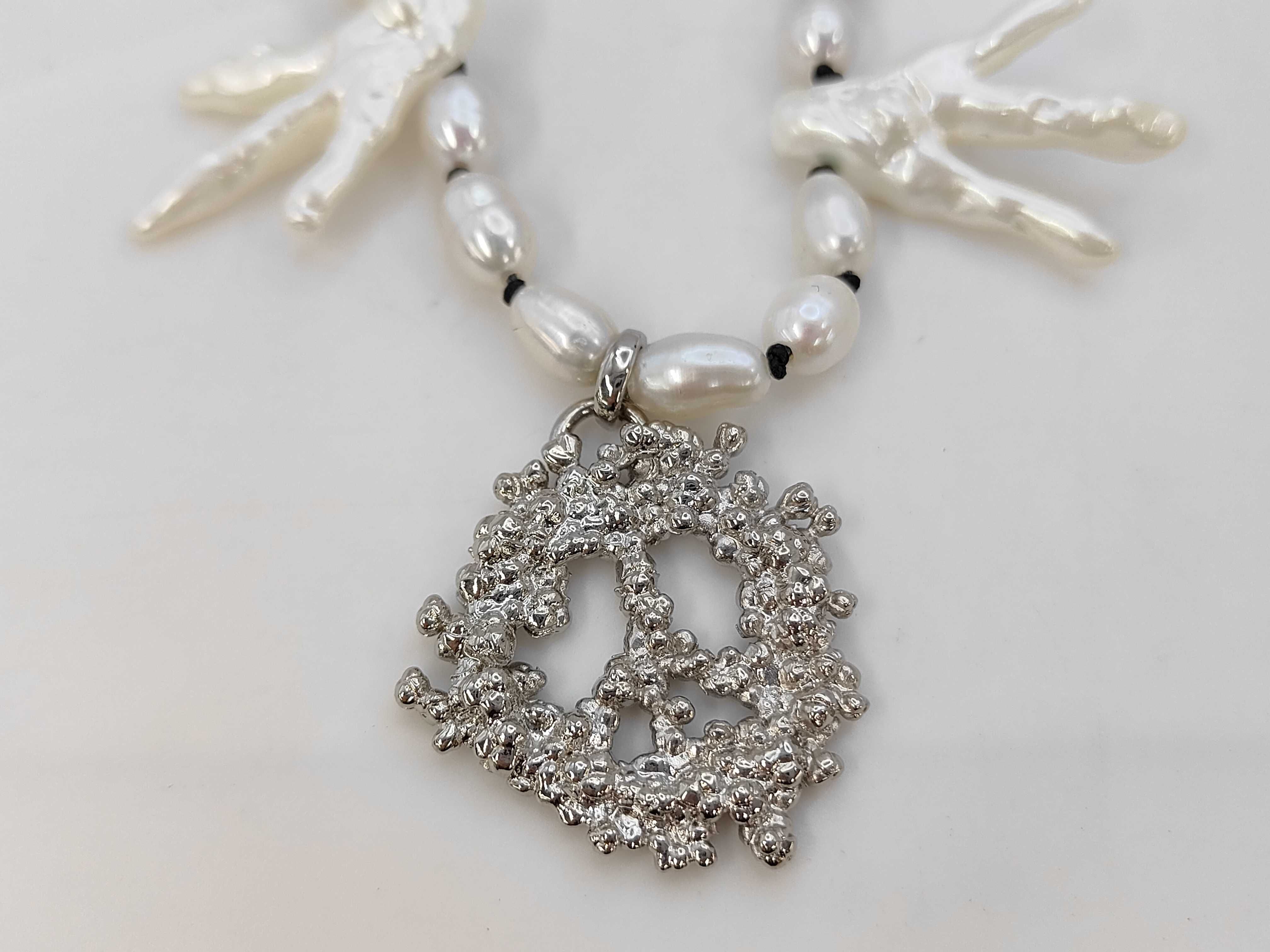 Denima Tears Pearl Necklace — view 4