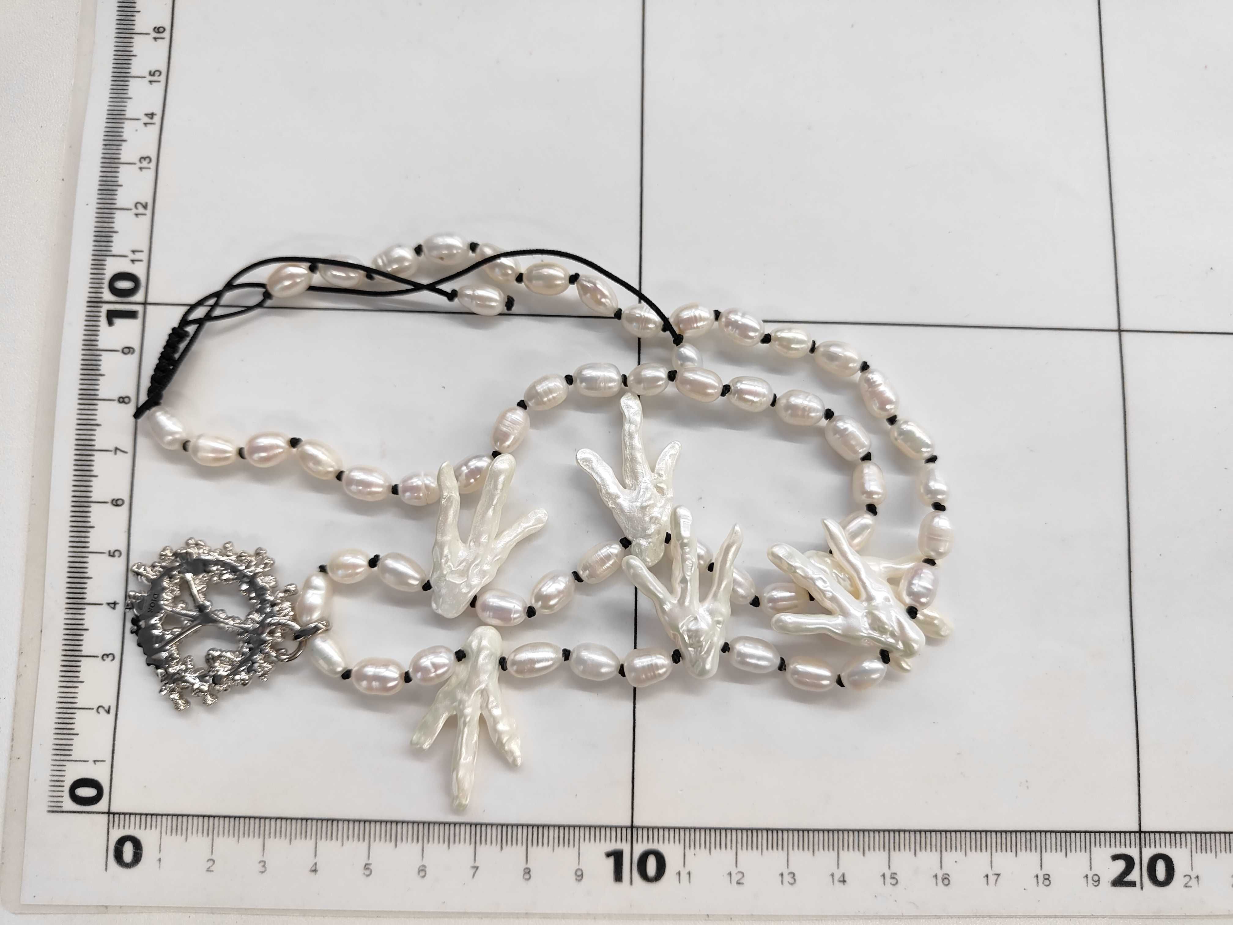 Denima Tears Pearl Necklace — view 5