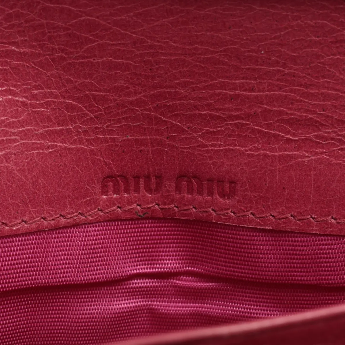 Matelassé 5MH109 Leather Long Wallet Pink — view 10
