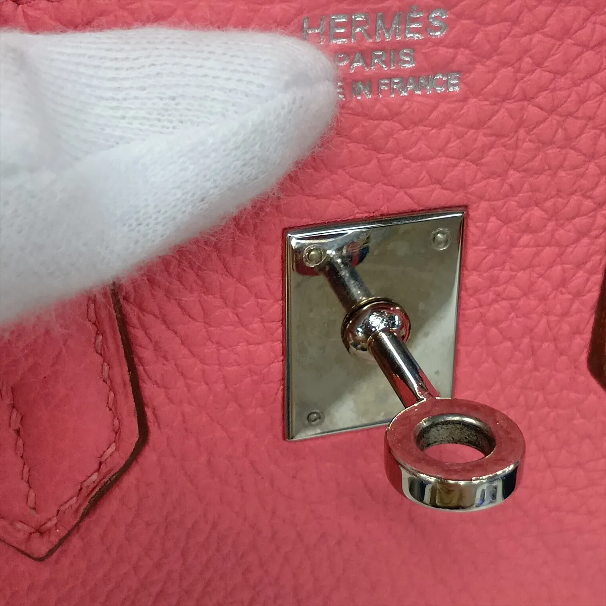 [Individually packaged] Hermes Birkin 25 Letournée Togo Rose Lipstick Silver Hardware Q: 2013 — view 12