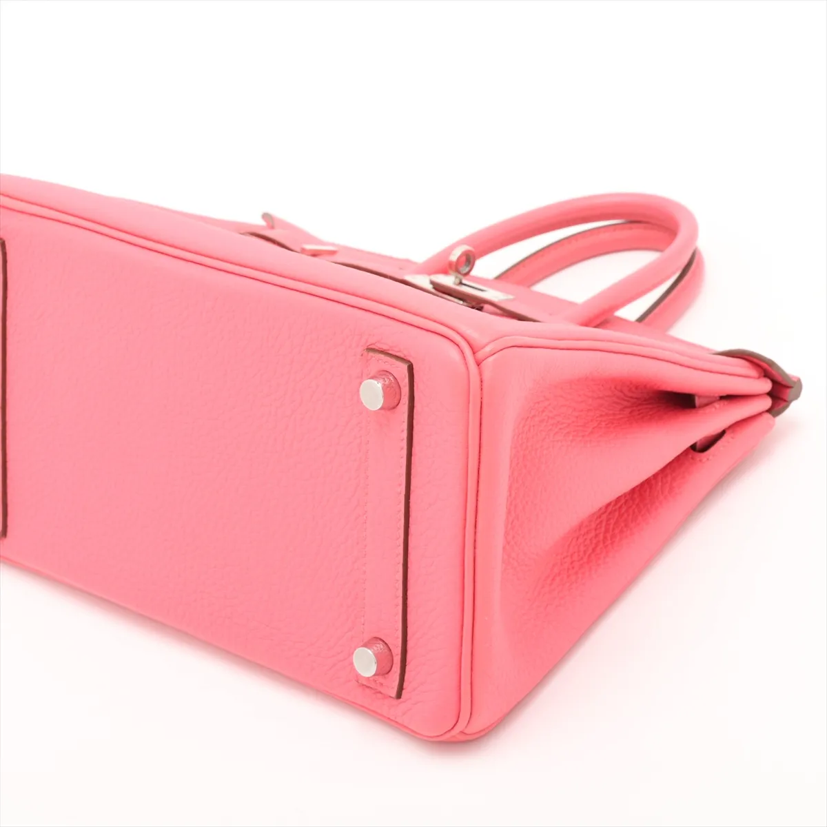 [Individually packaged] Hermes Birkin 25 Letournée Togo Rose Lipstick Silver Hardware Q: 2013 — view 3
