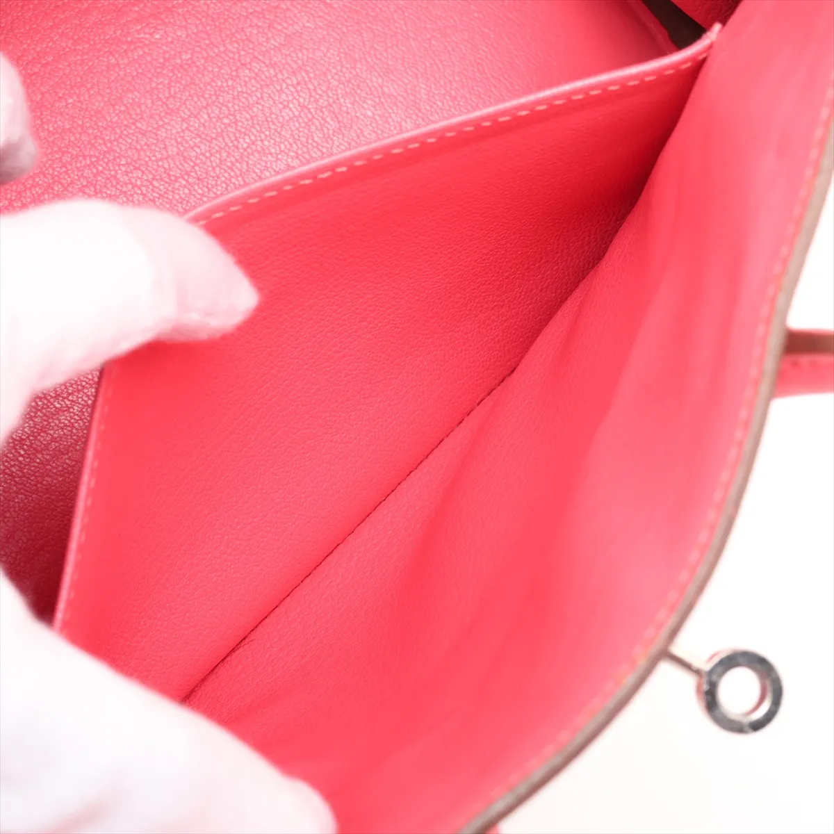 [Individually packaged] Hermes Birkin 25 Letournée Togo Rose Lipstick Silver Hardware Q: 2013 — view 9
