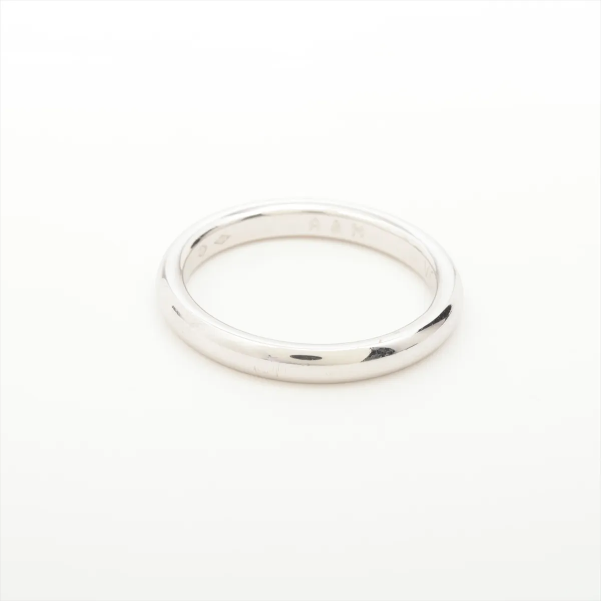 Infini Ring, Pt950, 5.2g, Size 52, Initials, BL69847, Dents — view 2