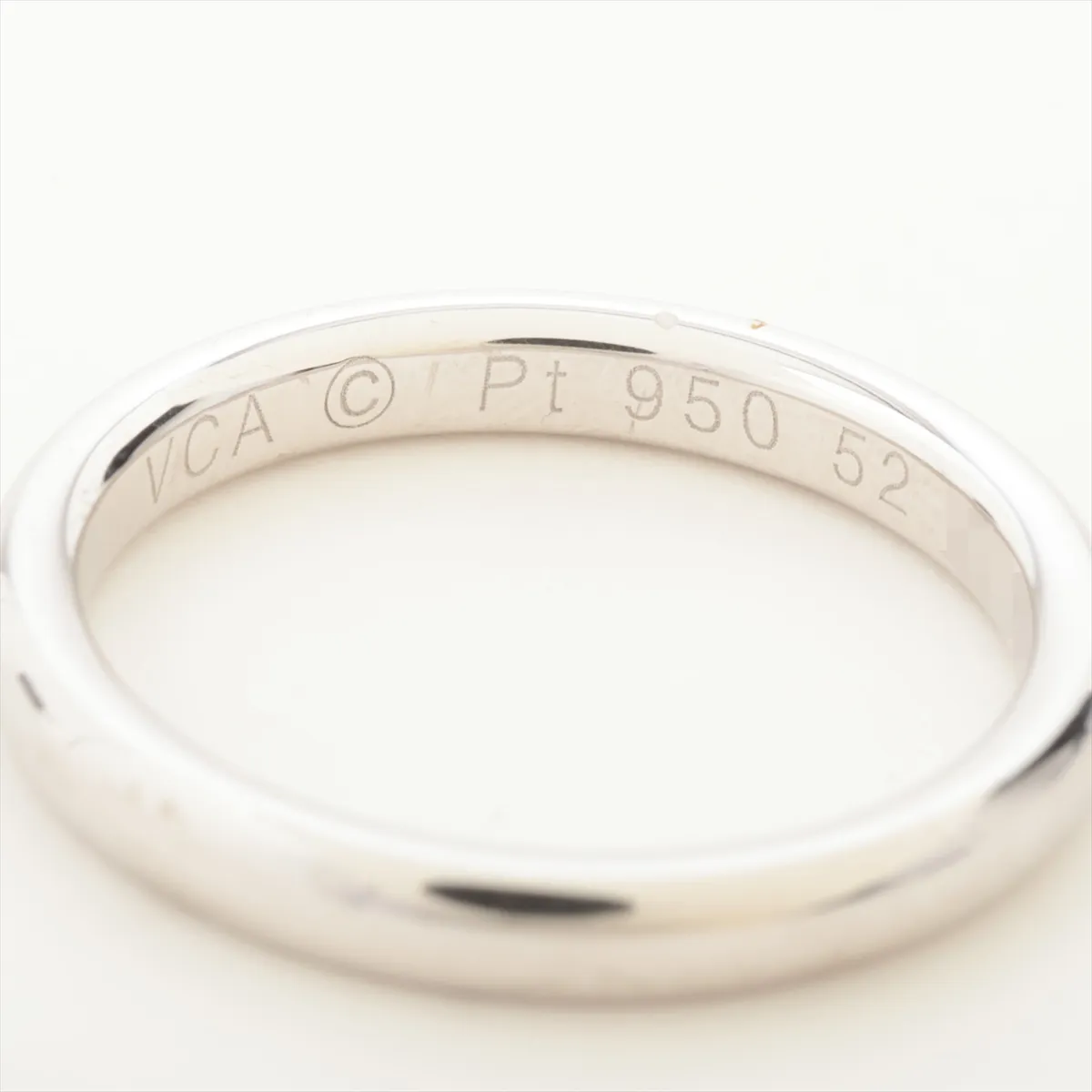 Infini Ring, Pt950, 5.2g, Size 52, Initials, BL69847, Dents — view 3